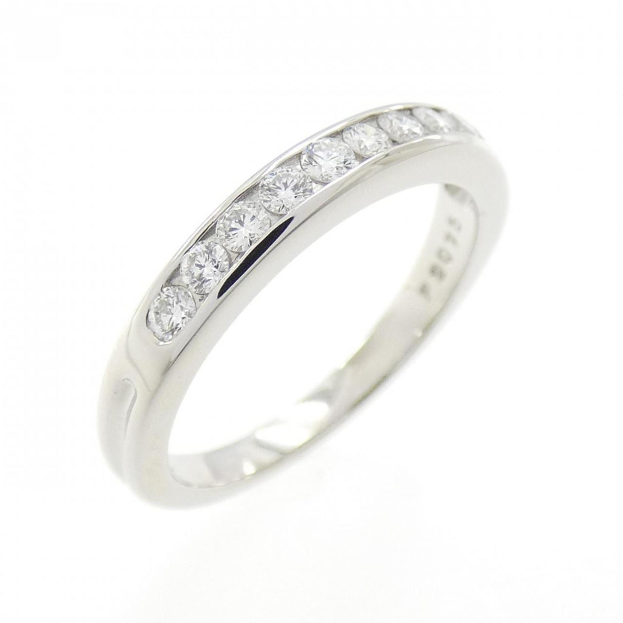 Band Ring Platinum with Diamond