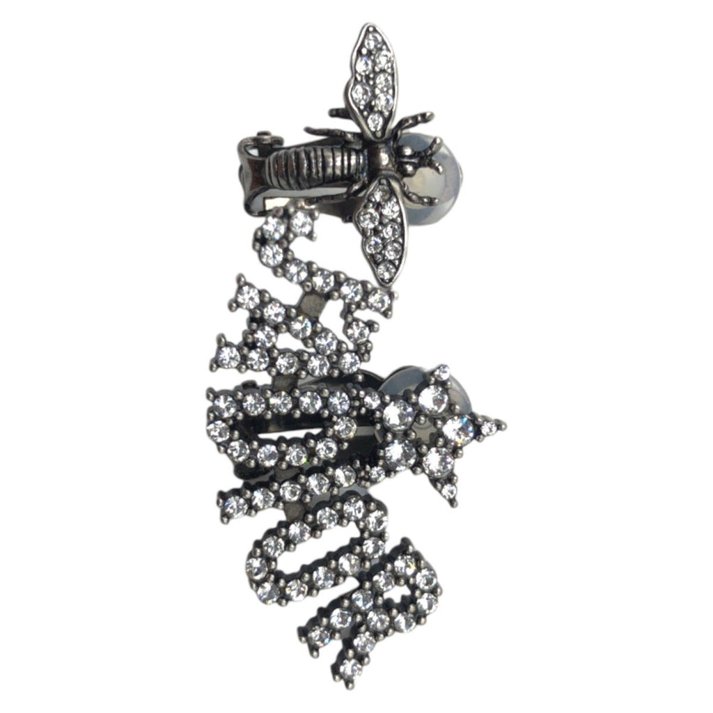 Rhinestone Clip-On Earrings Metal and Rhinestone
