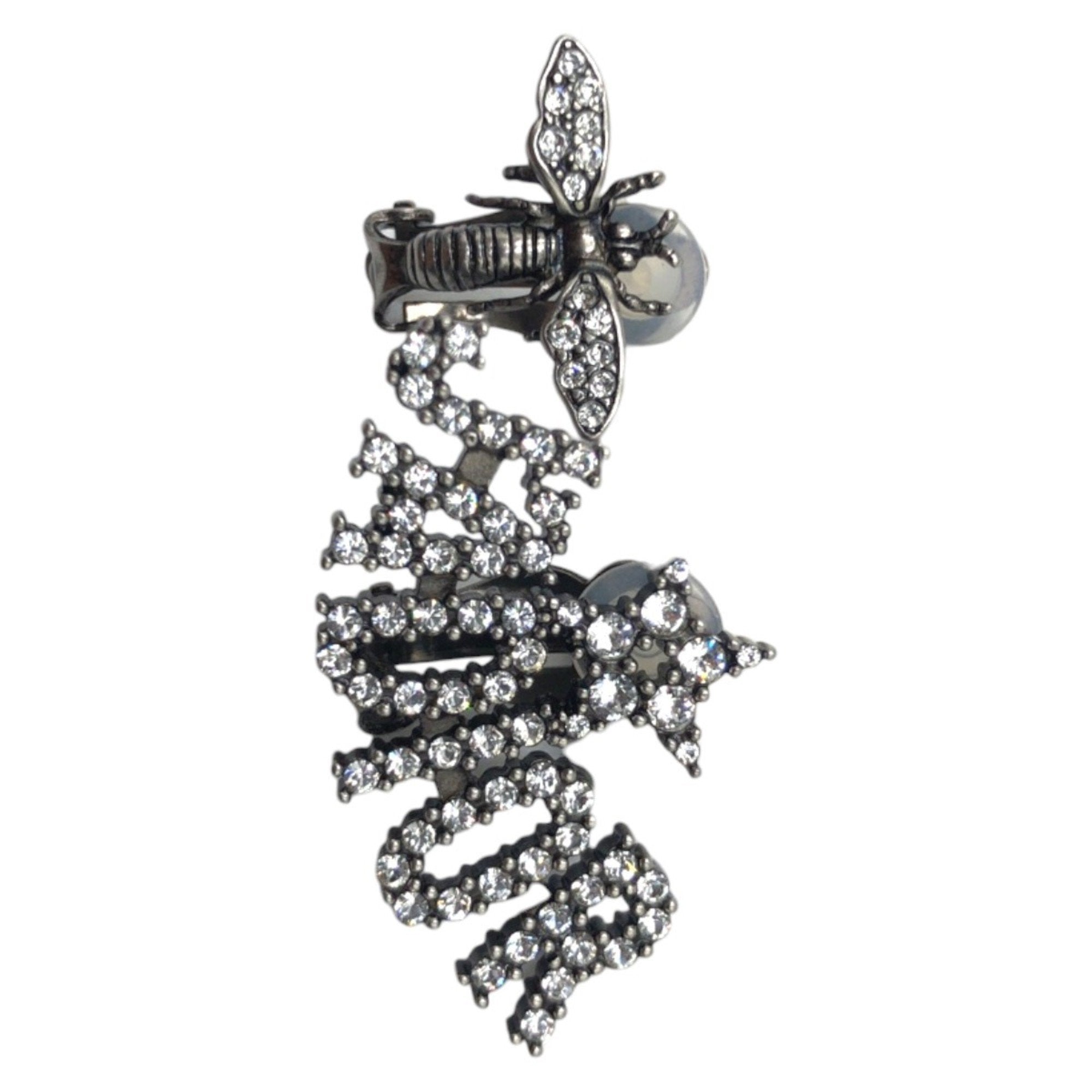 Rhinestone Clip-On Earrings Metal and Rhinestone