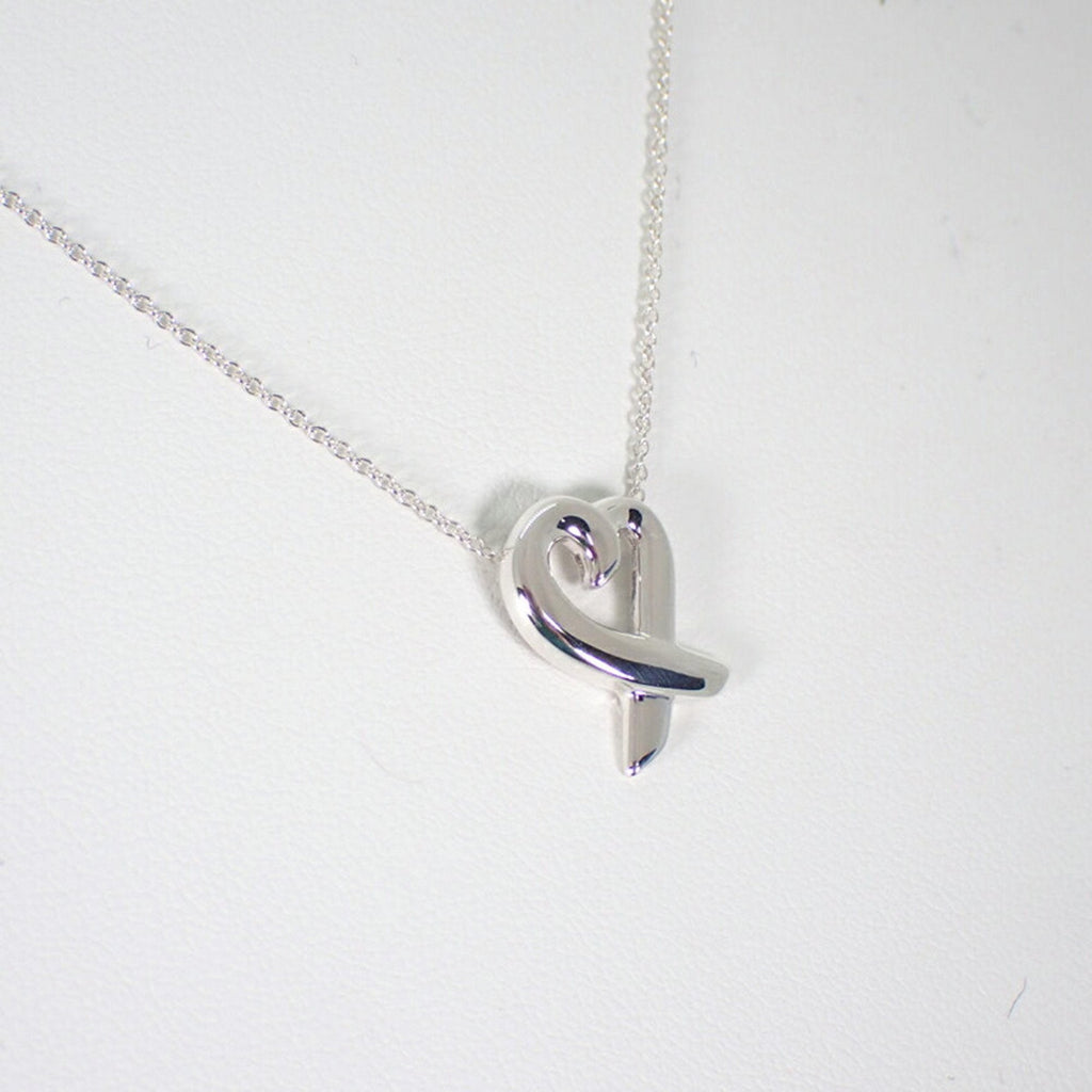 Loving Heart Pendant Necklace Sterling Silver