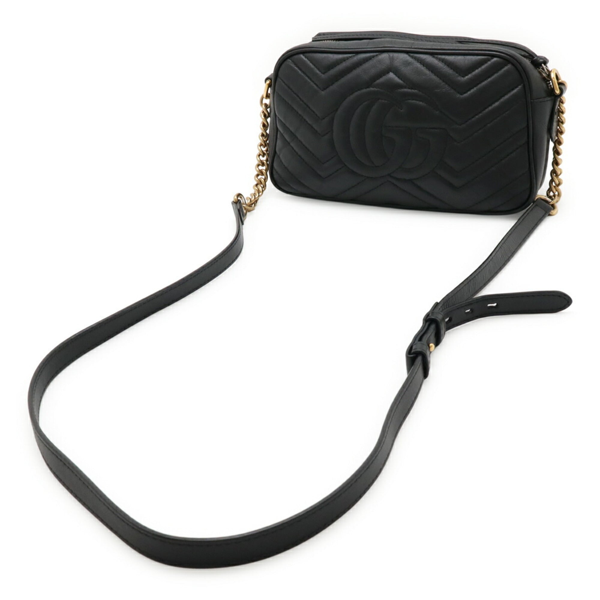 GG Marmont Shoulder Bag Matelasse Leather Small
