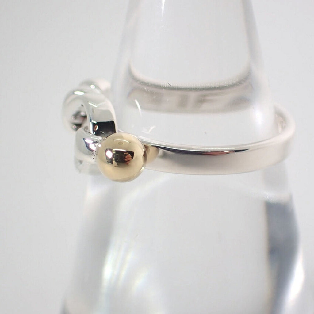 Band Ring Sterling Silver and 18K Yellow Gold