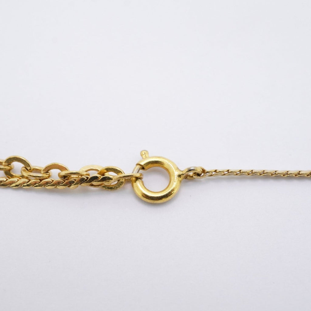 Heart Pendant Necklace Gold With Rhinestone