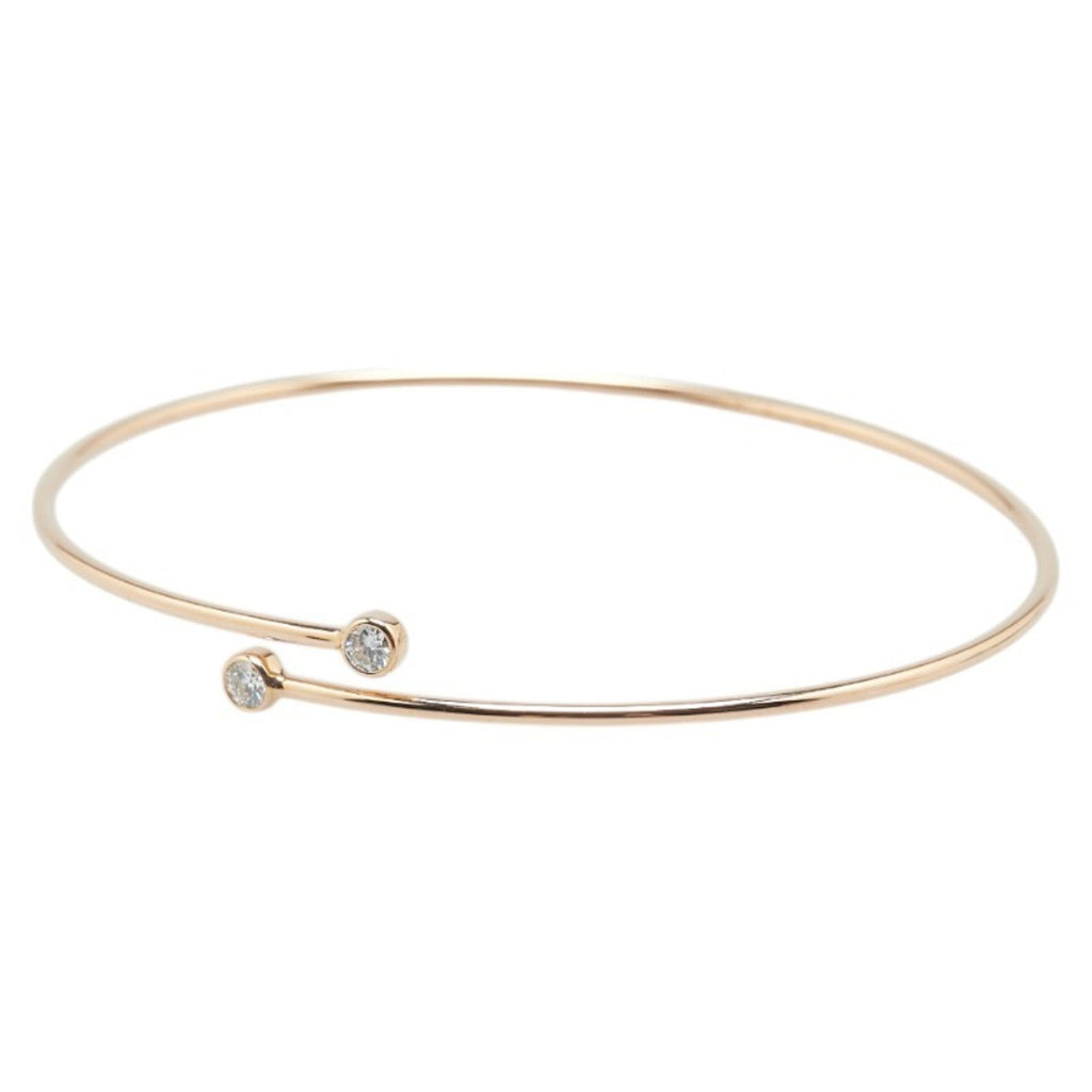 Bangle Bracelet 18K Rose Gold with Diamond