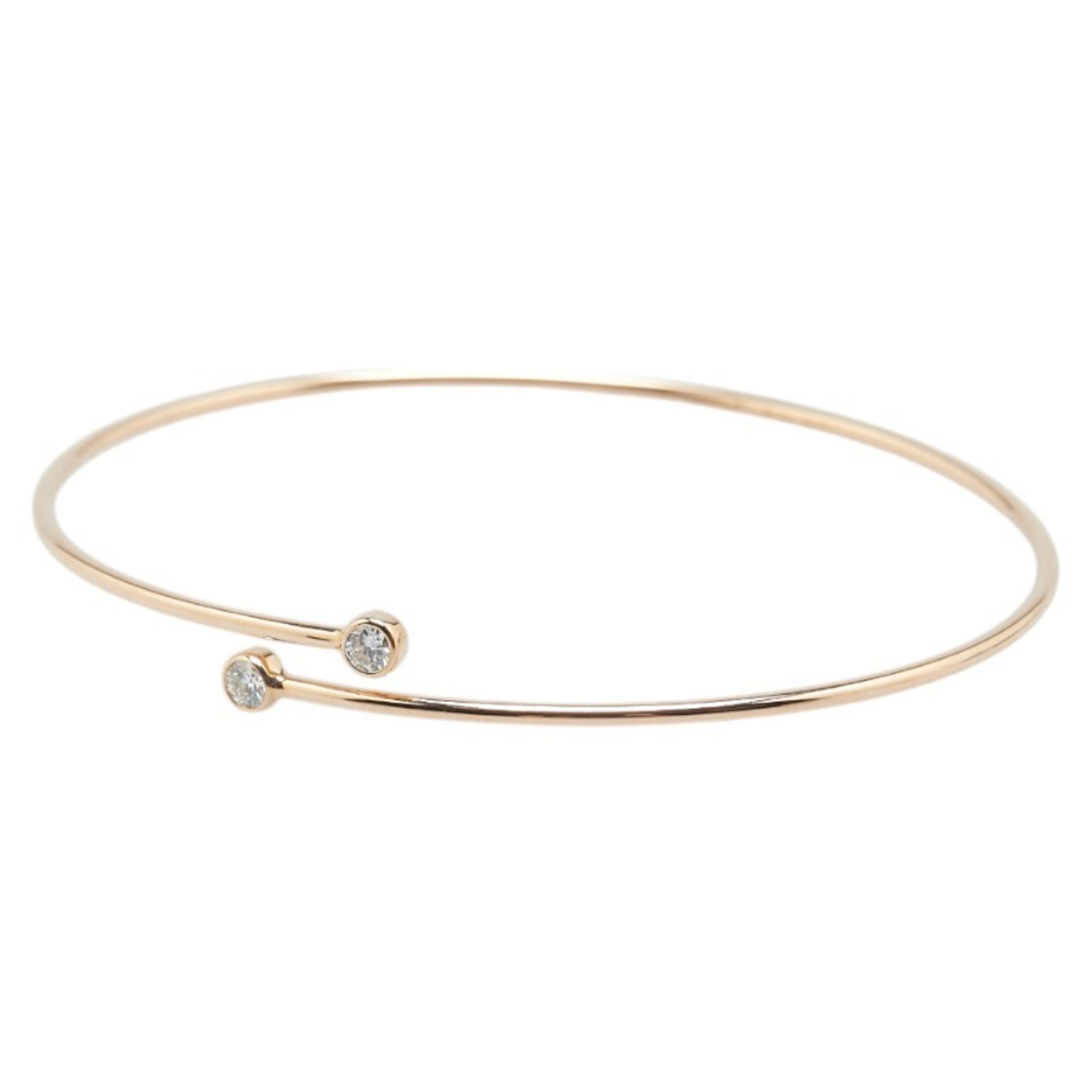 Bangle Bracelet 18K Rose Gold with Diamond