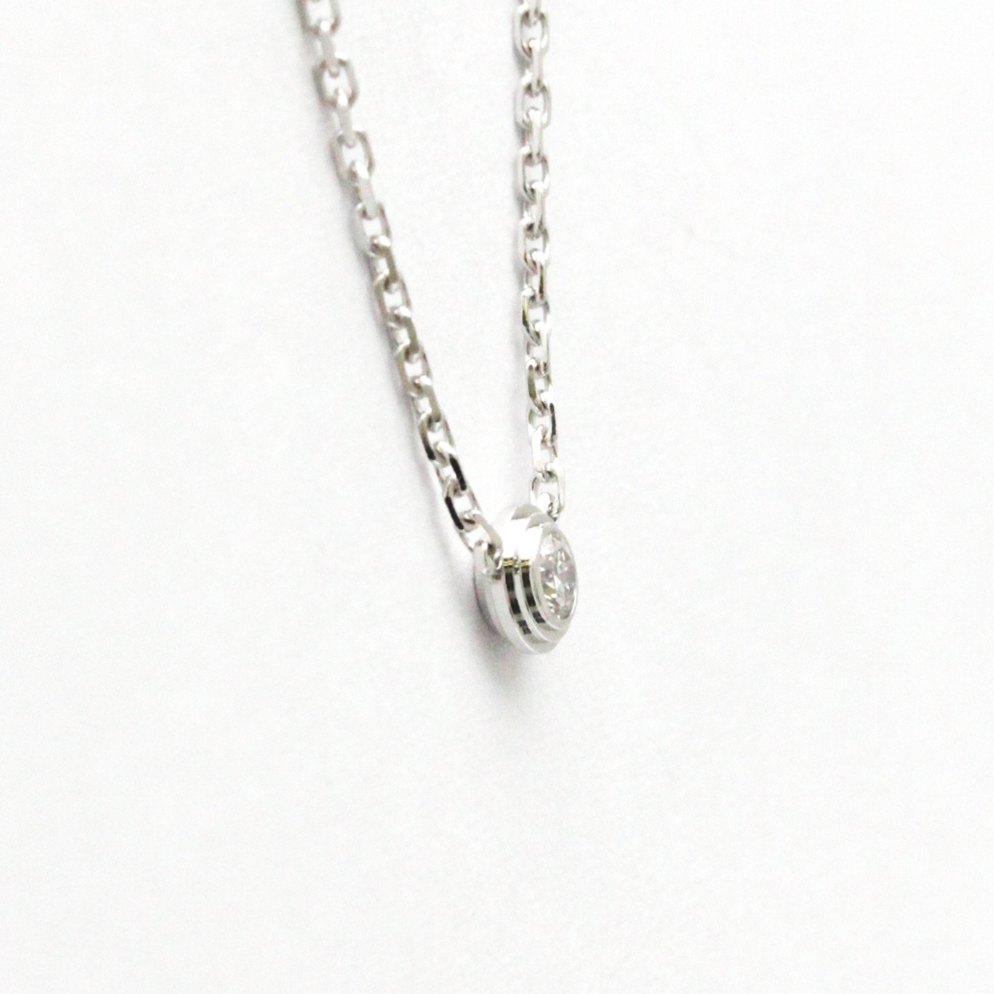 Pendant Necklace 18K White Gold with Diamond