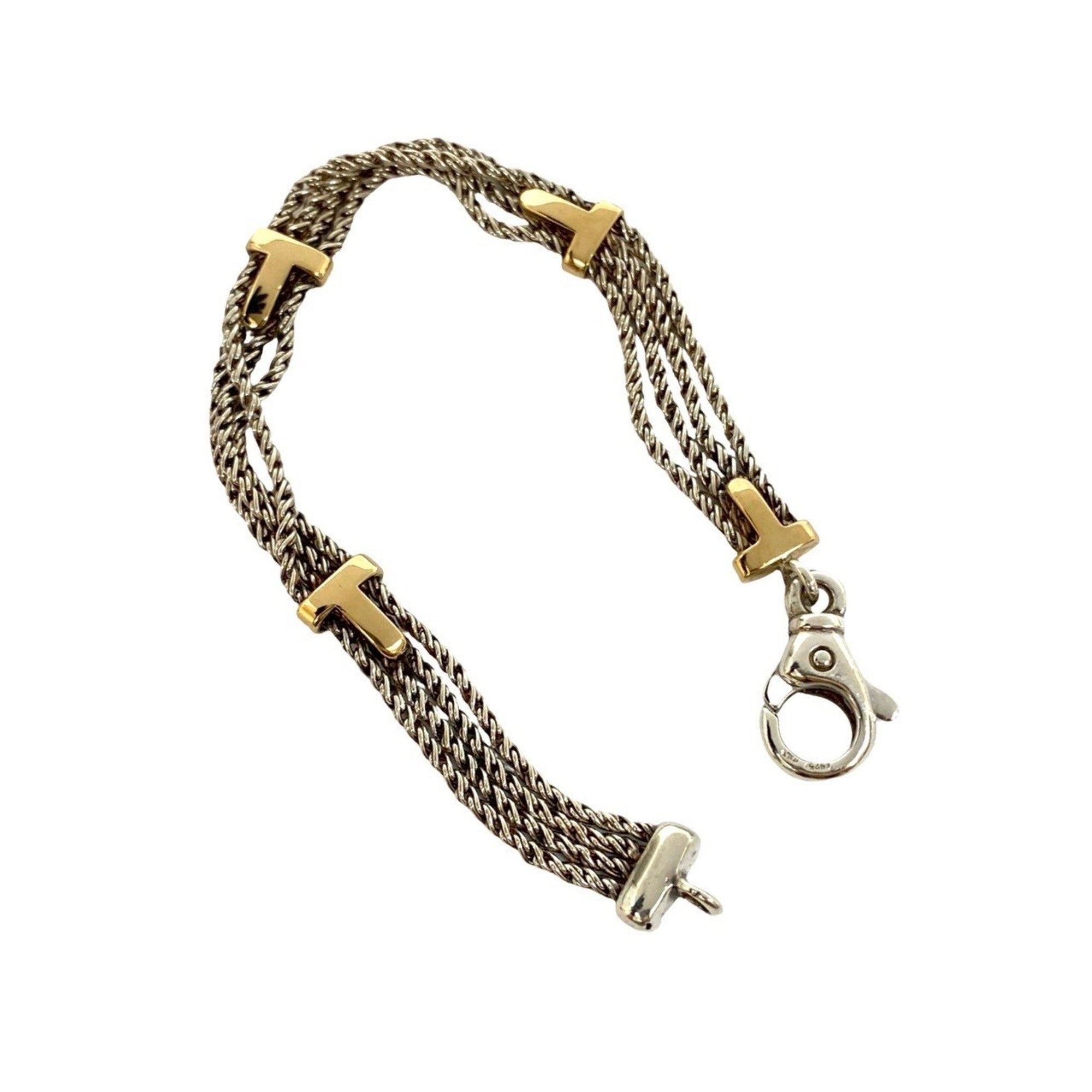 Bracelet 18K Gold and Sterling Silver