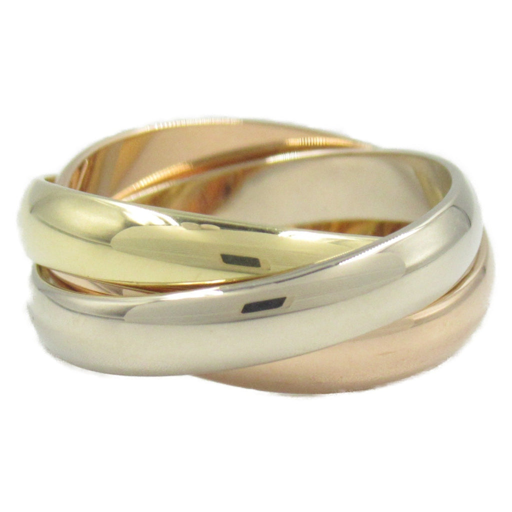Vendome Louis Cartier Band Ring 18K Tricolor Gold