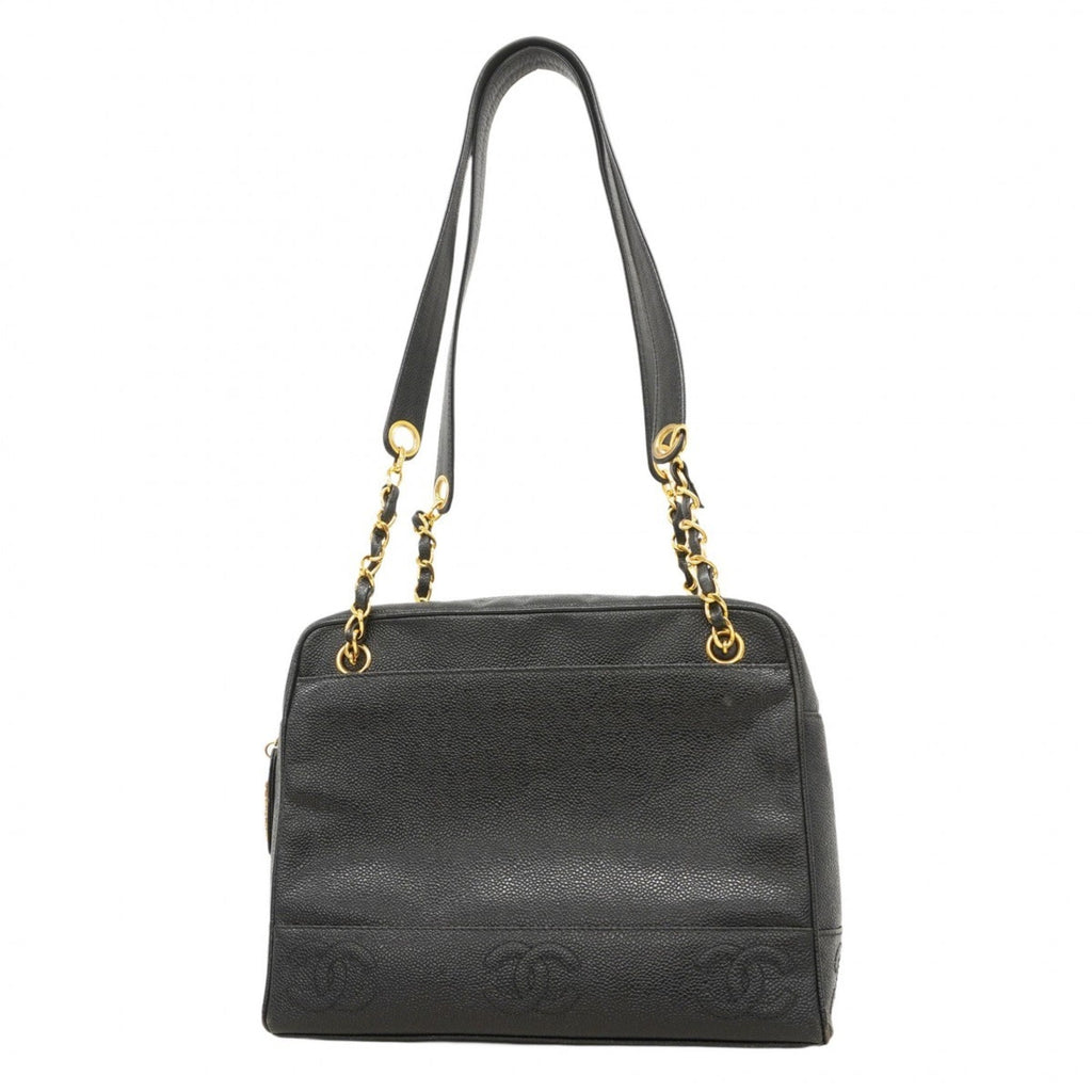 Vintage Stitched CC Shoulder Bag Caviar Medium