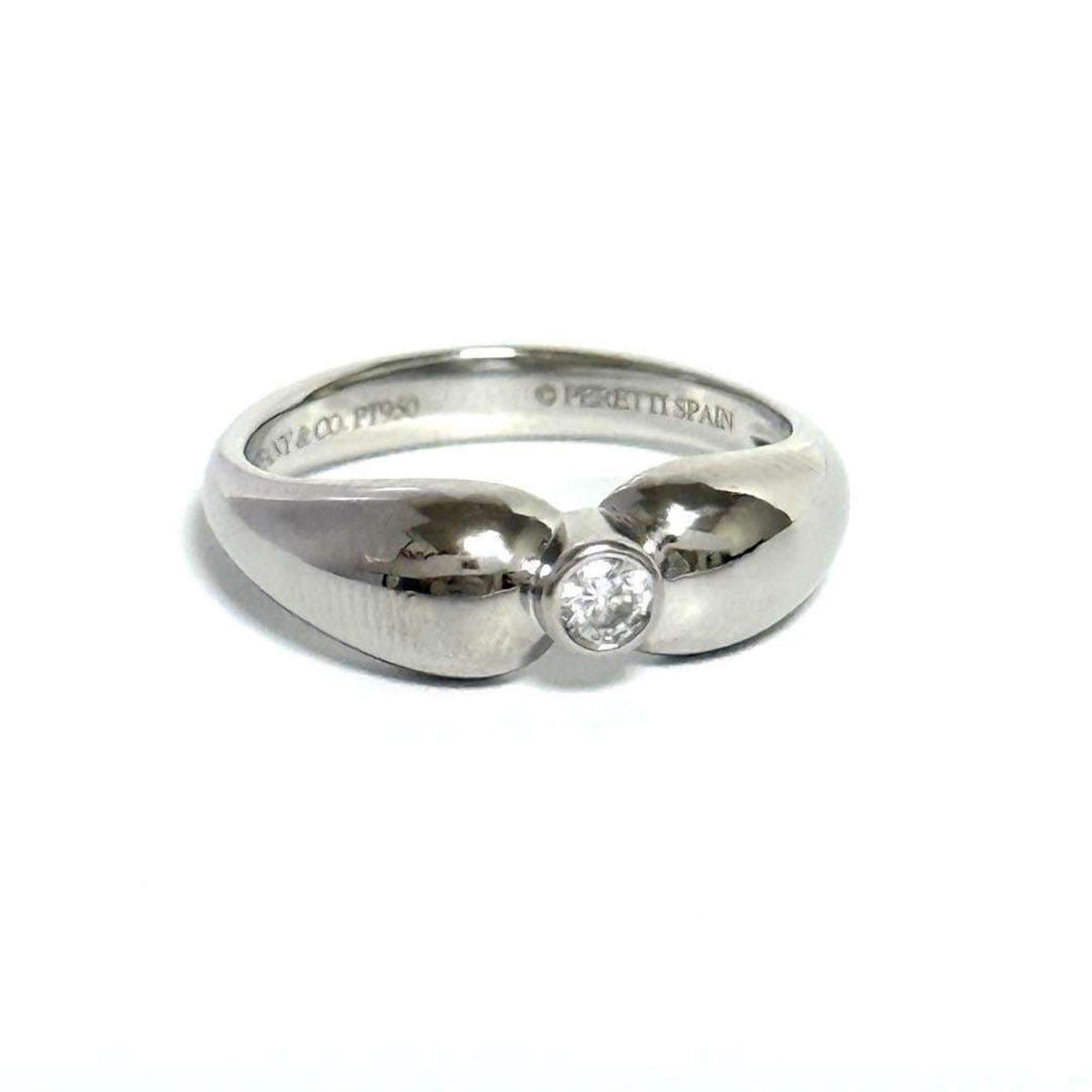 Double Teardrop Ring Platinum