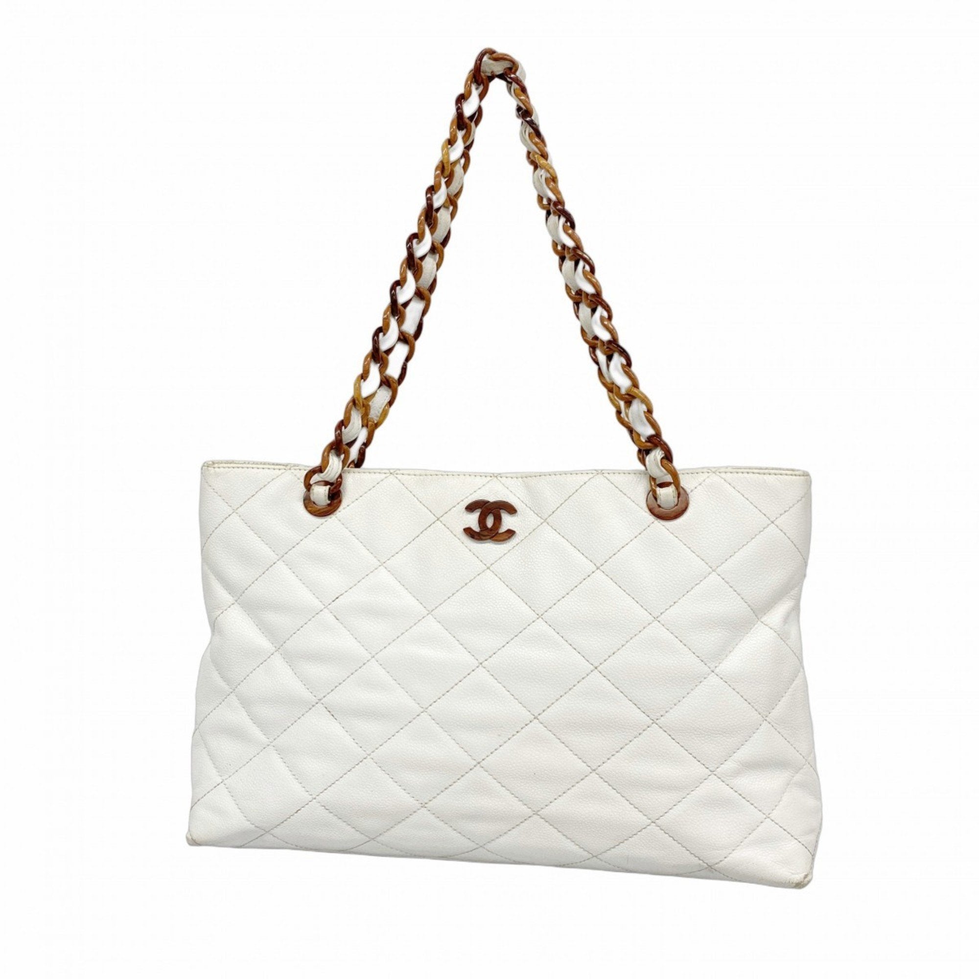 19 Shopping Bag Quilted Leather Medium