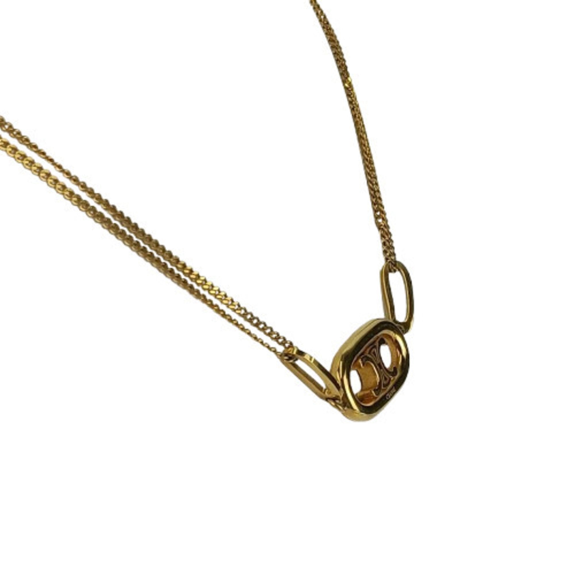 Triomphe Pendant Necklace Metal Gold