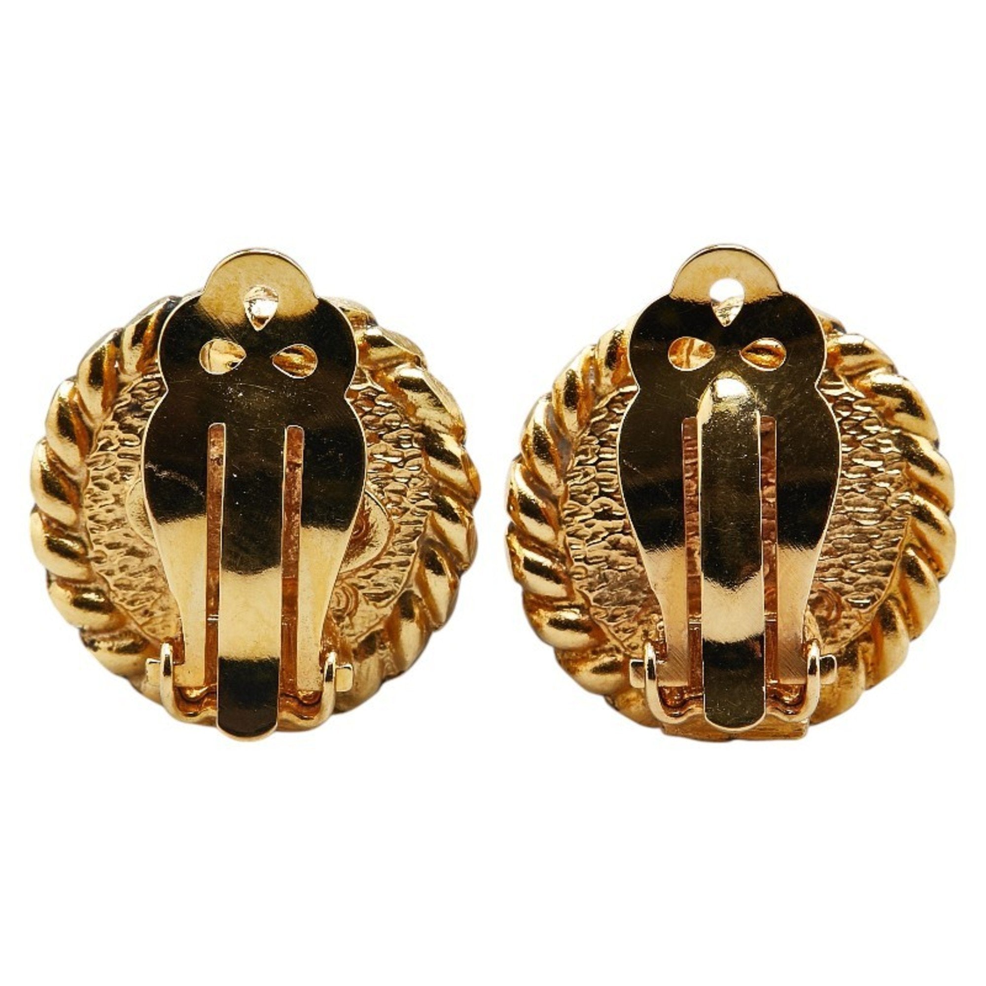 Clip-On Earrings Pearl Clip-On Gold-Tone Metal