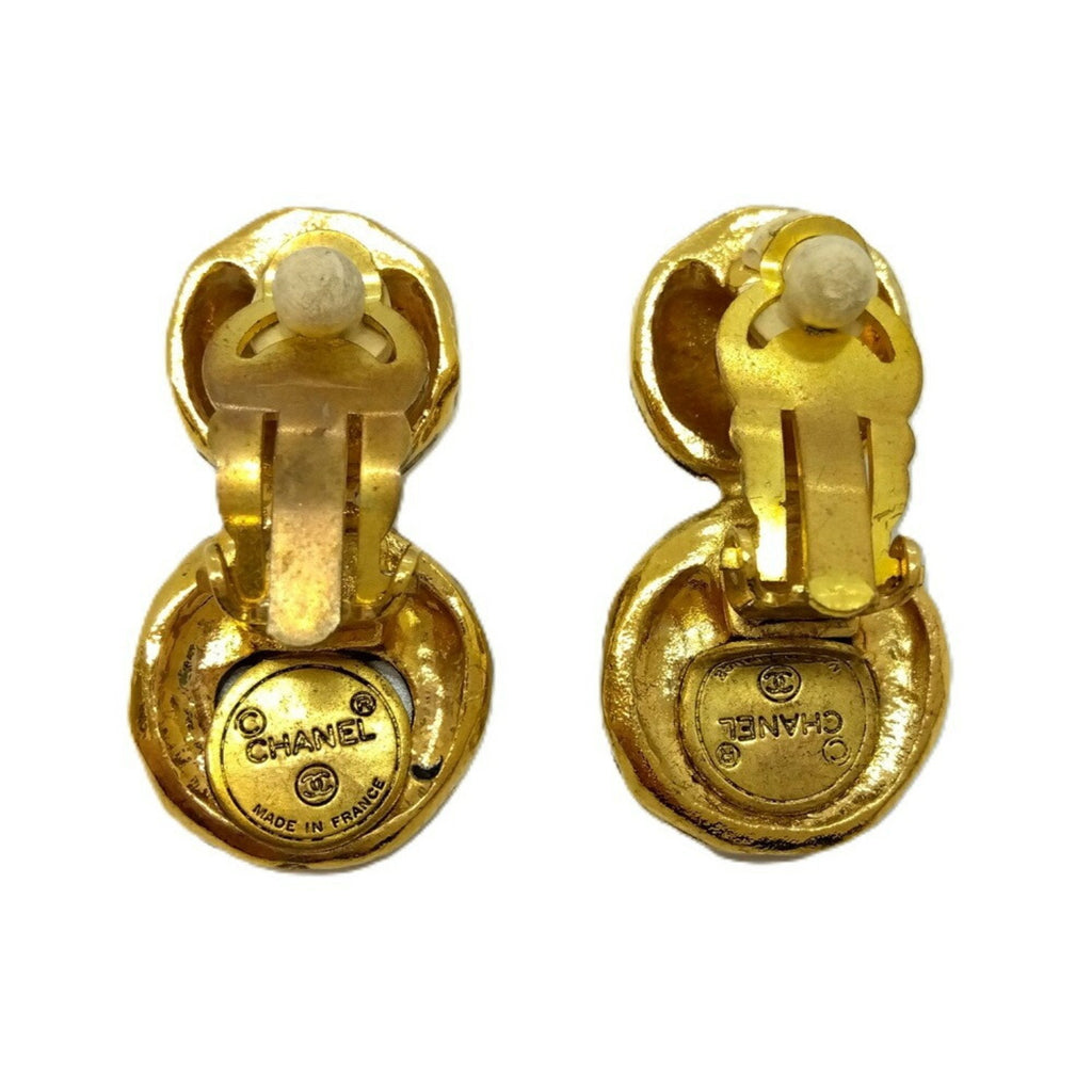 Clip-On Earrings Crystal Clip-On Gold-Tone Metal