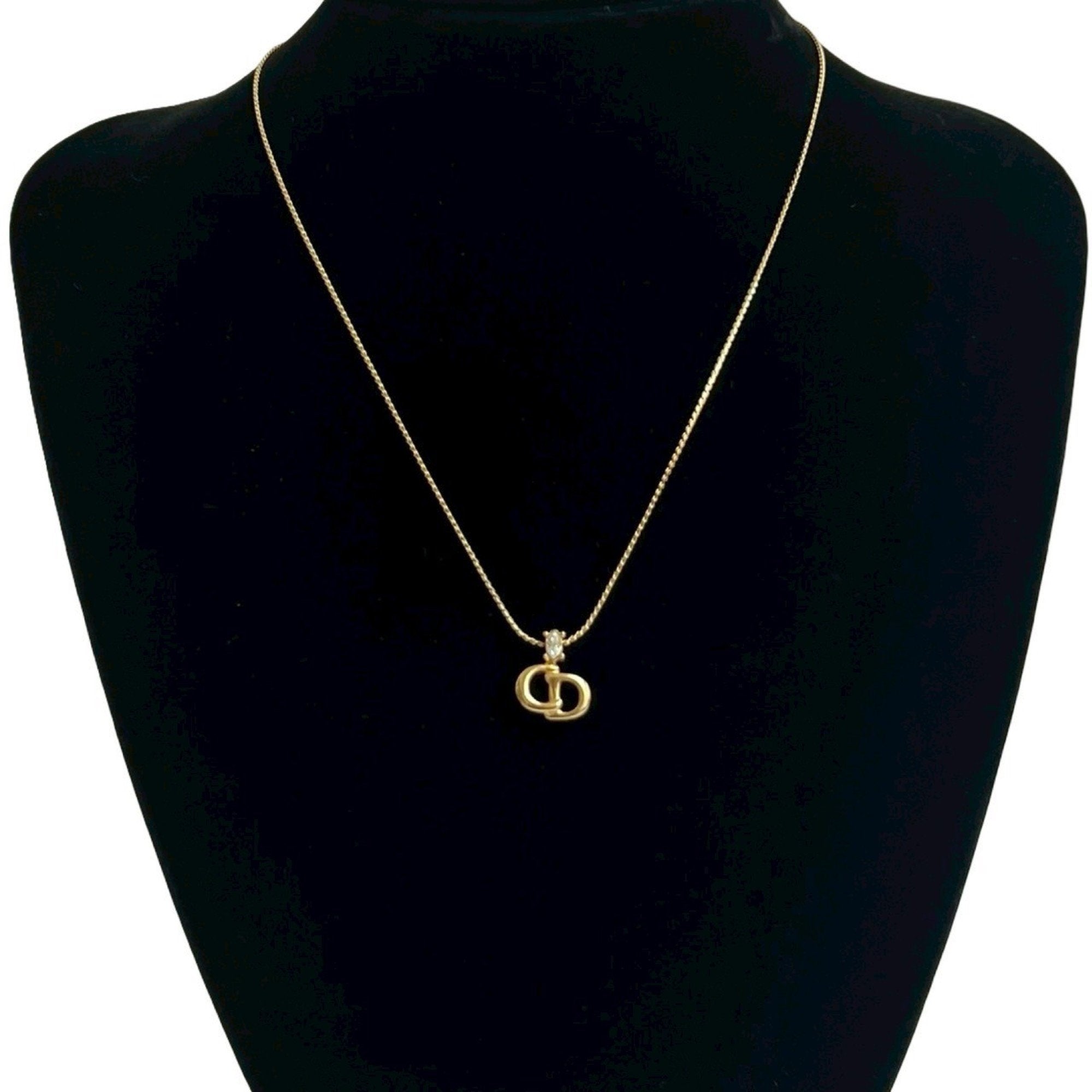 CD Pendant Necklace Gold