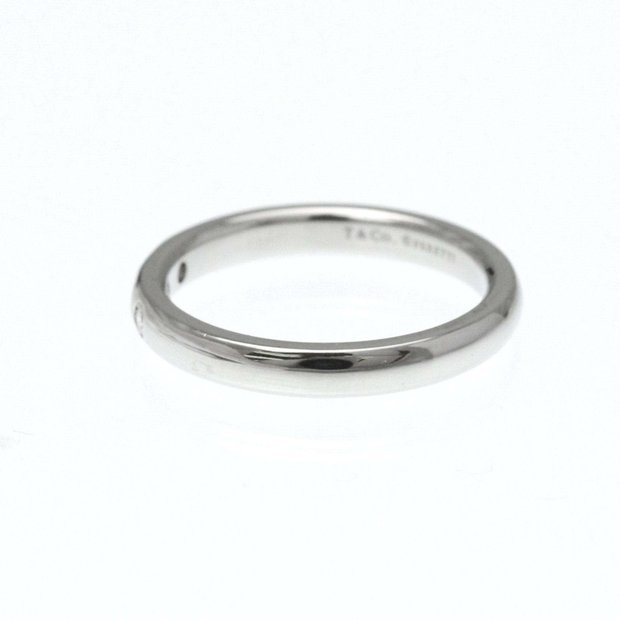 Band Ring Platinum with Diamond