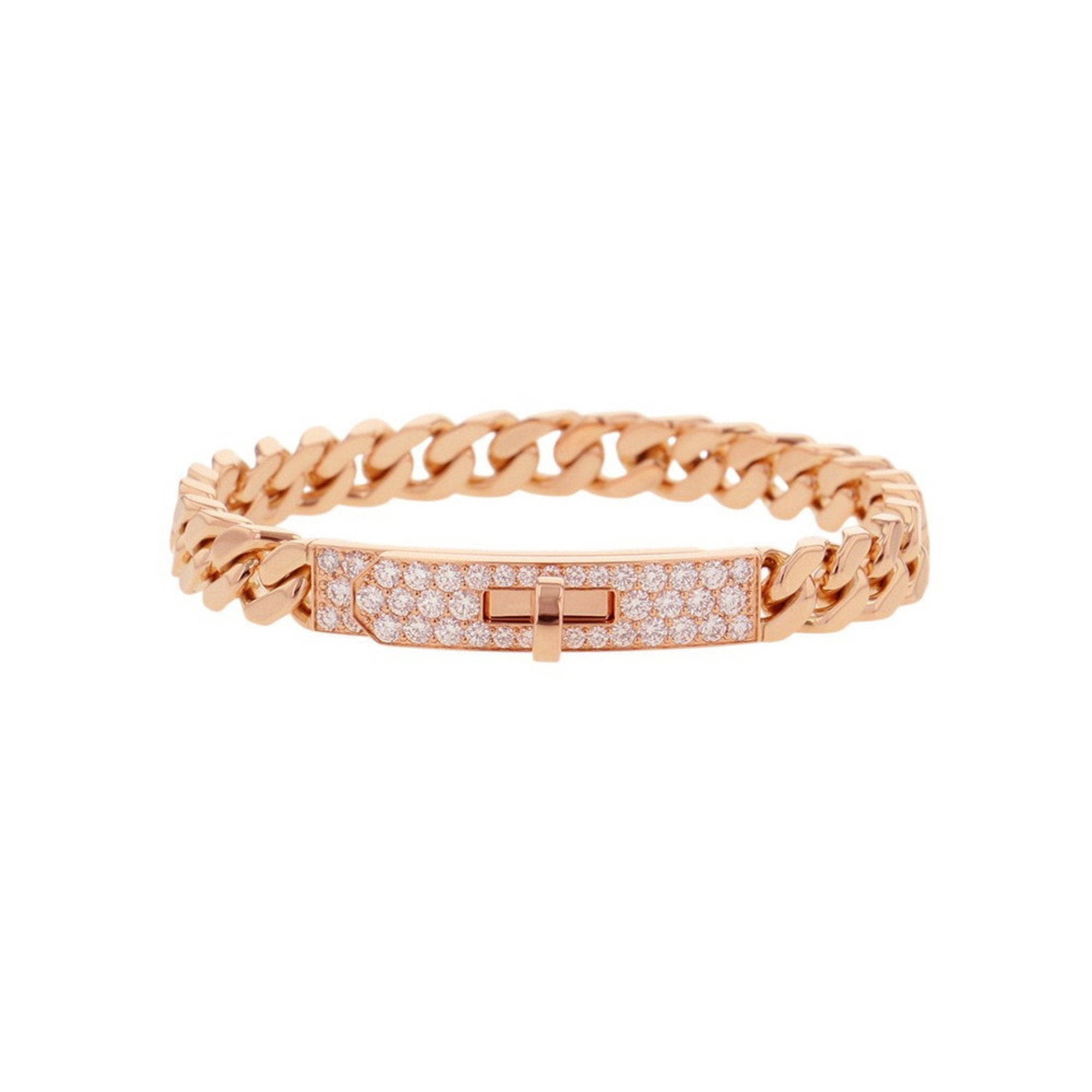 Kelly Gourmette Bracelet 18K Rose Gold