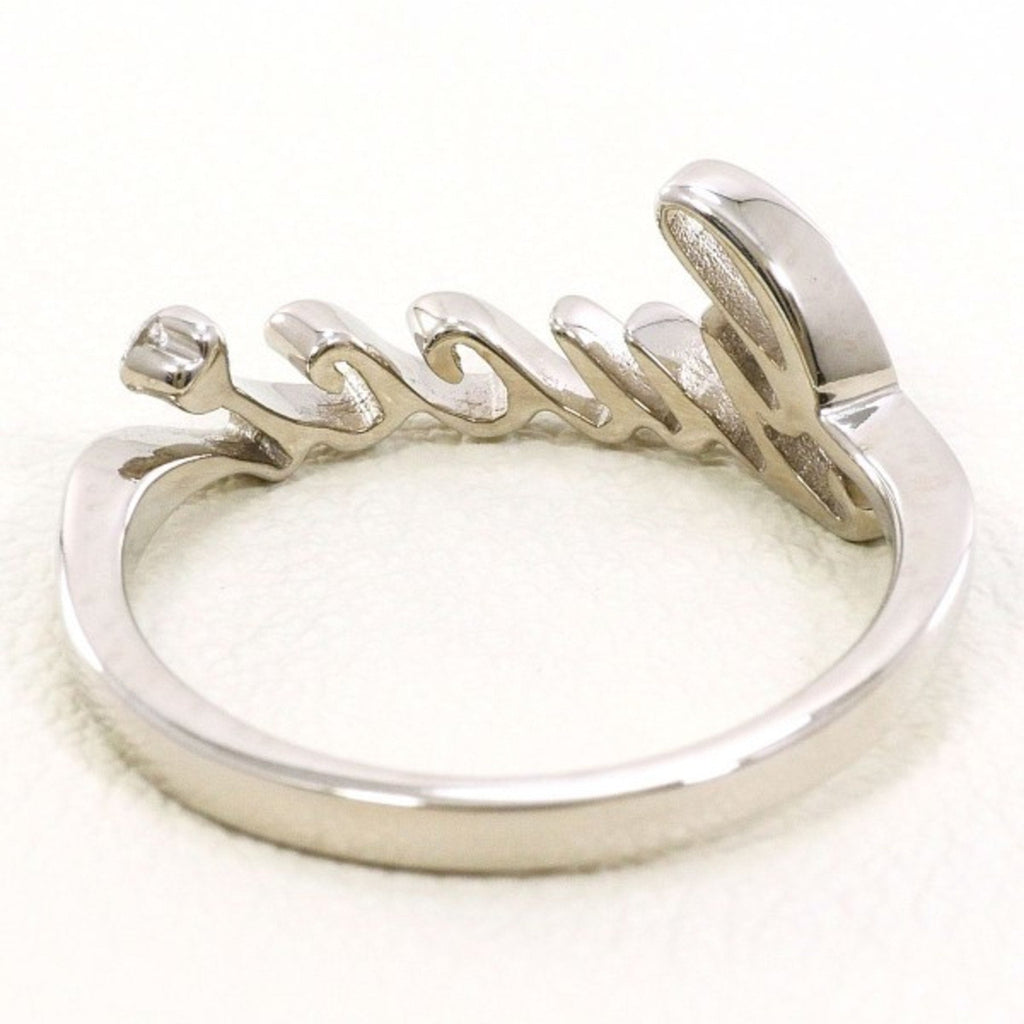 Band Ring 18K White Gold with Diamond