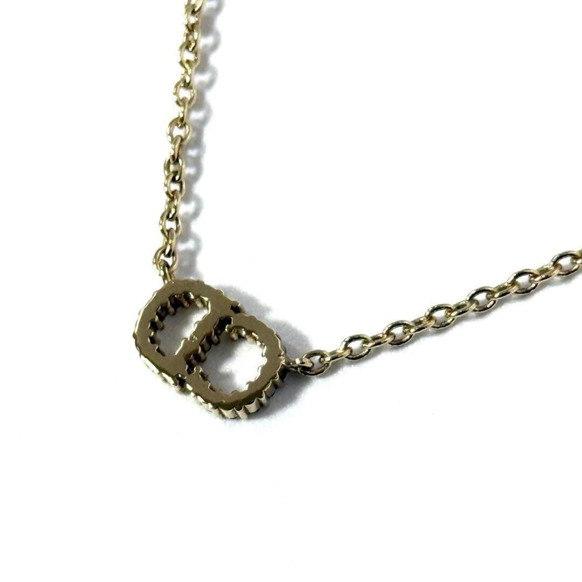 Clair D Lune Pendant Necklace Metal and Rhinestone