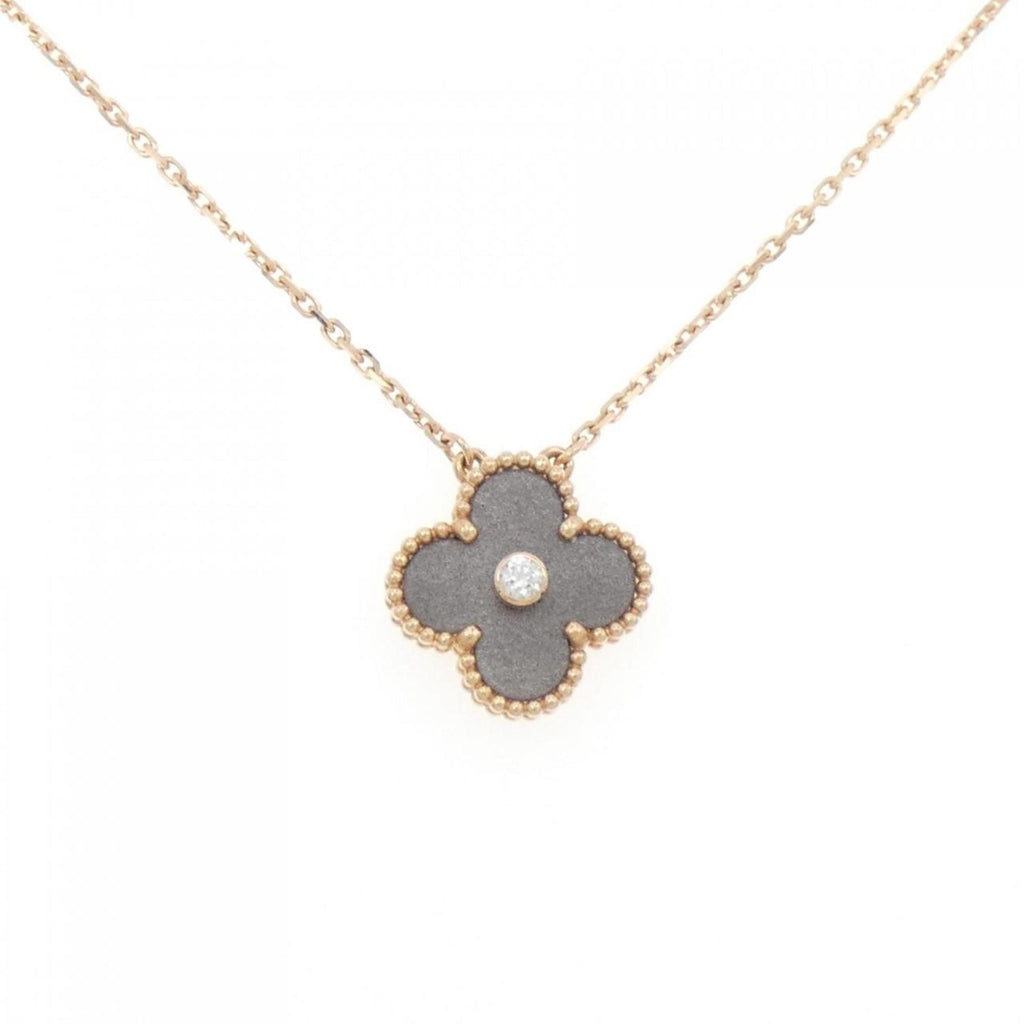 Vintage Alhambra Pendant Necklace 18K Rose Gold