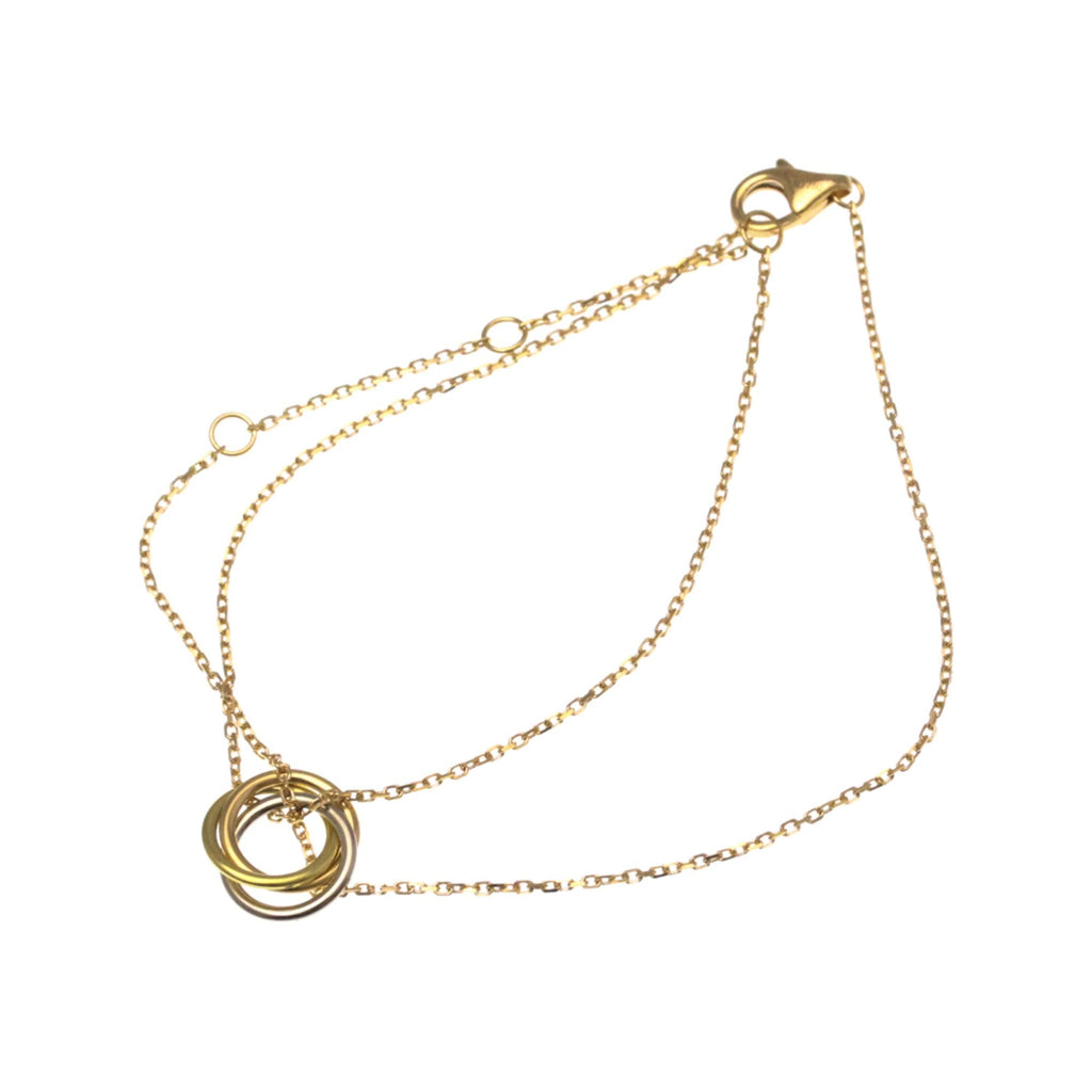 Trinity Bracelet 18K Tricolor Gold