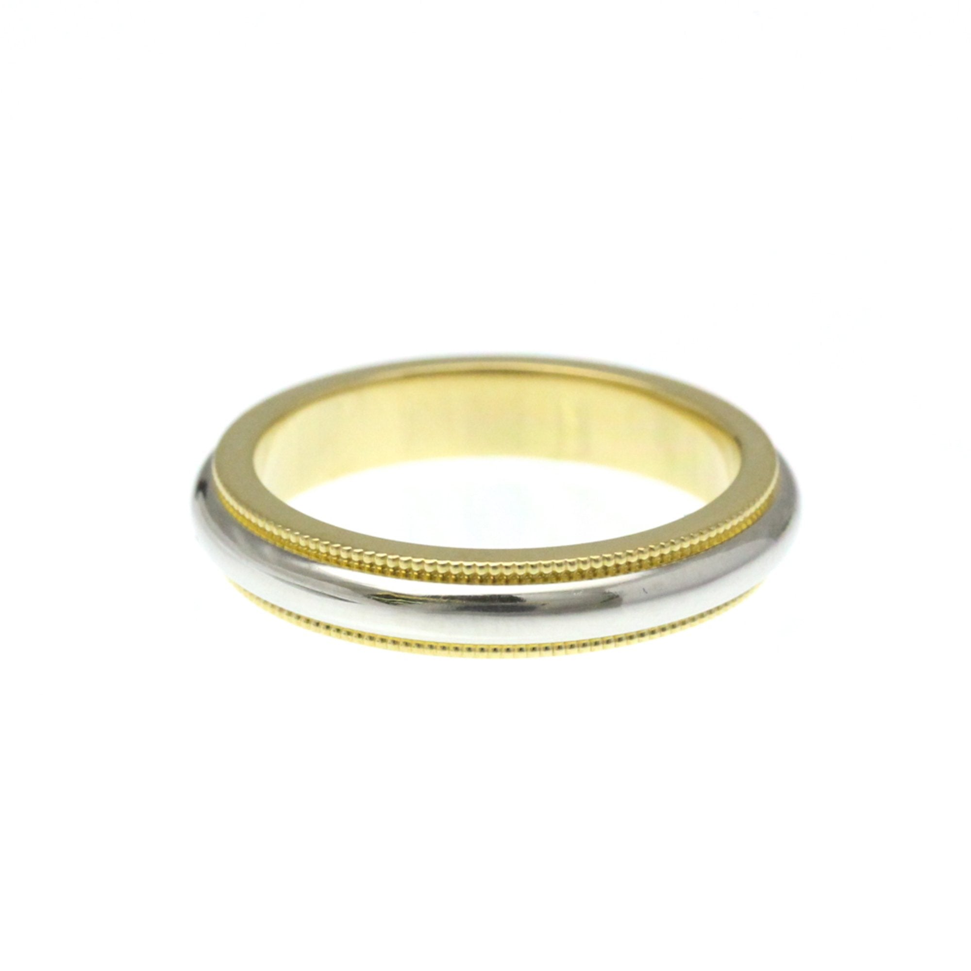 Milgrain Ring Sterling Silver and 18K Yellow Gold and Platinum
