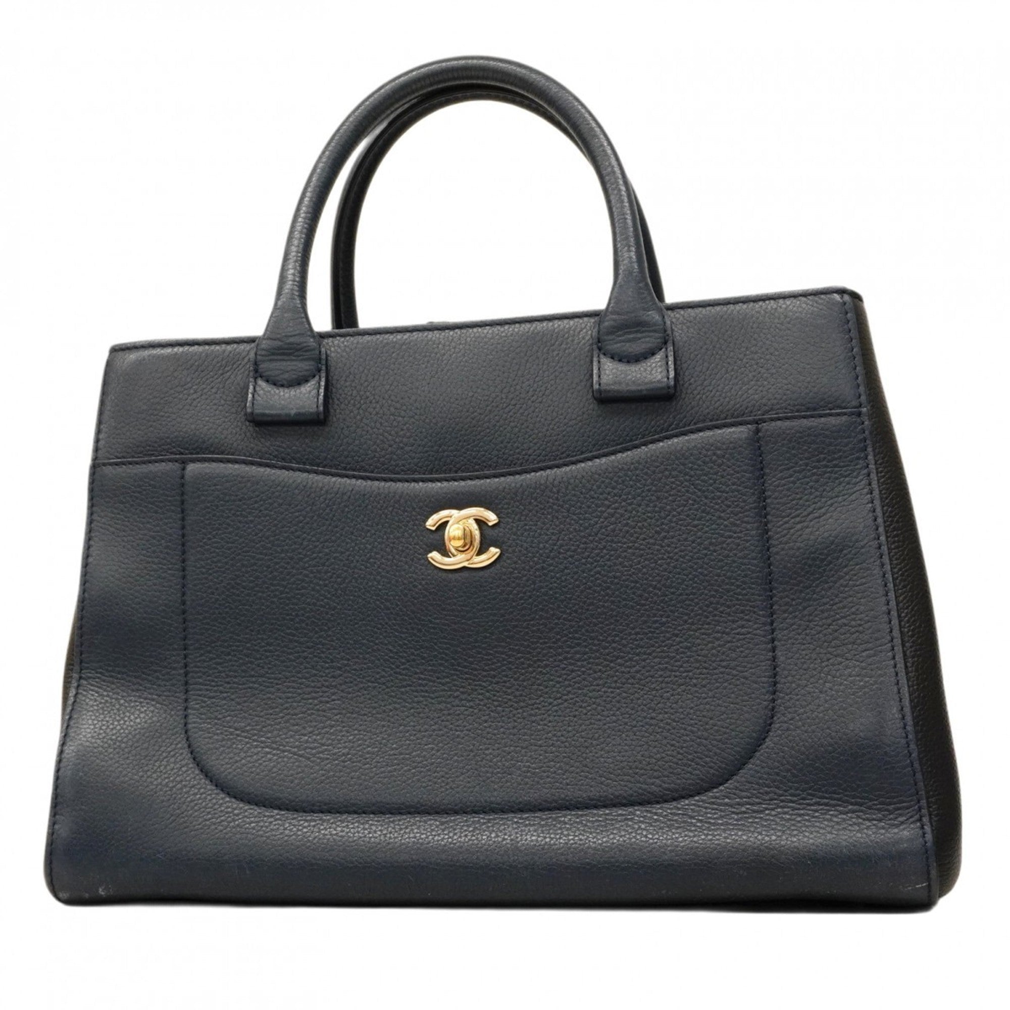 Neo Executive Tote Grained Calfskin Small