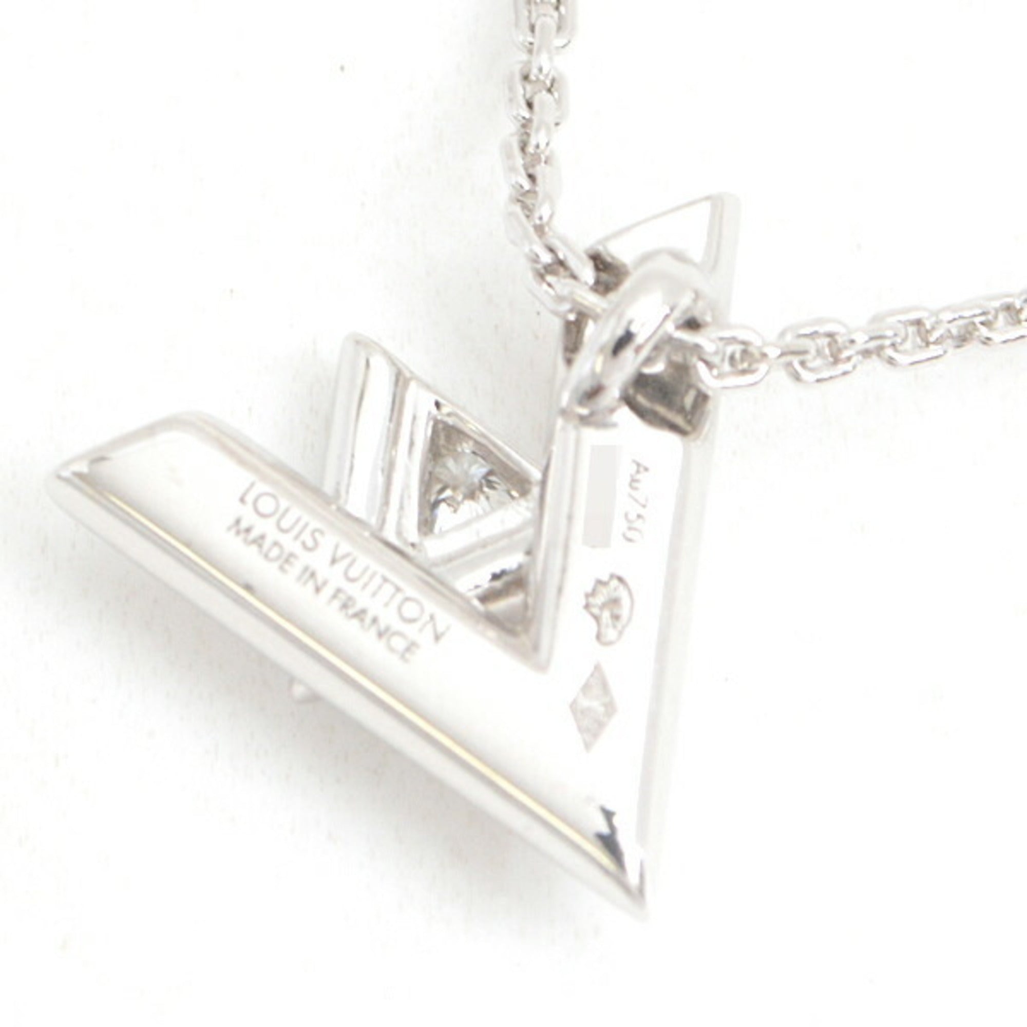 Volt One Pendant Necklace 18K White Gold and Diamond Mini