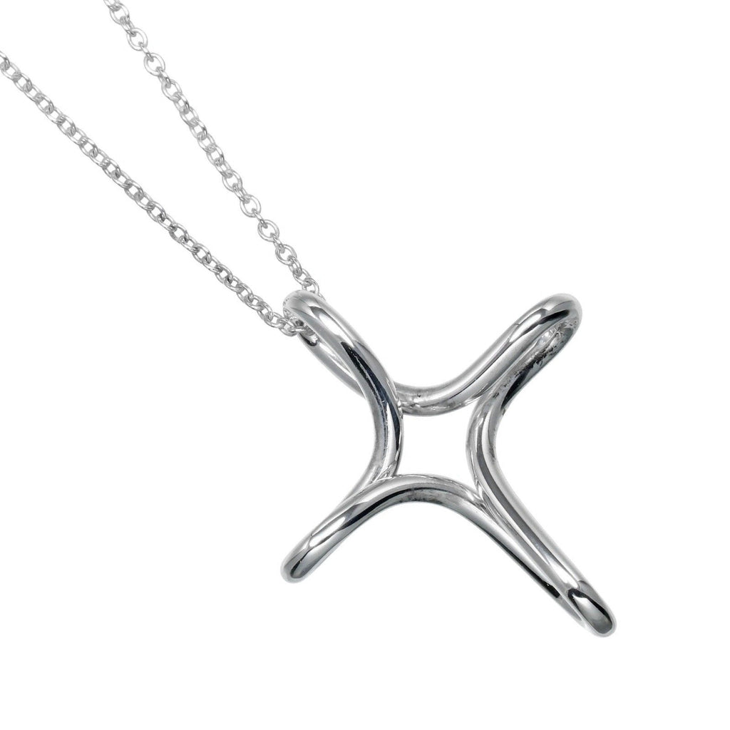 Cross Pendant Necklace Sterling Silver