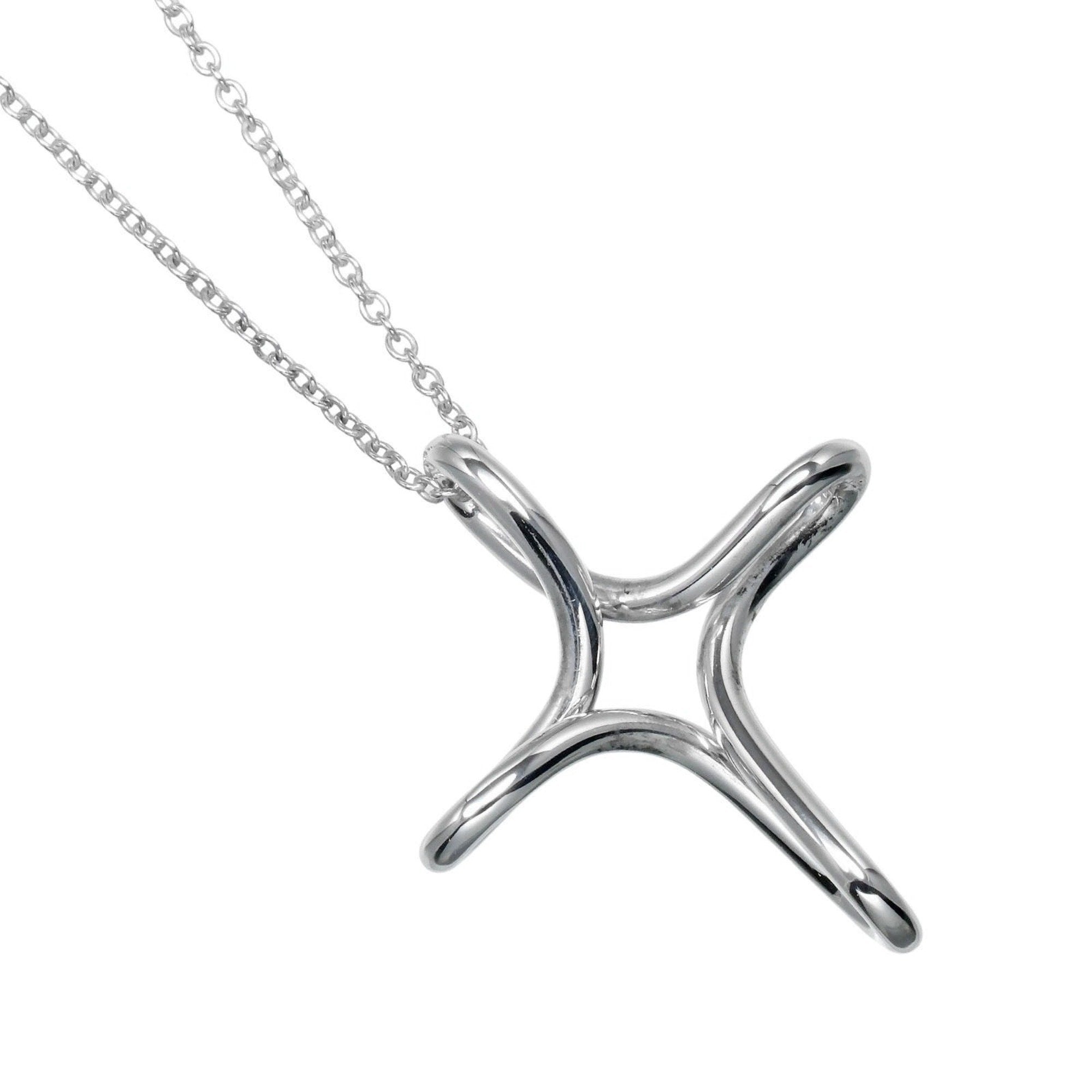 Cross Pendant Necklace Sterling Silver