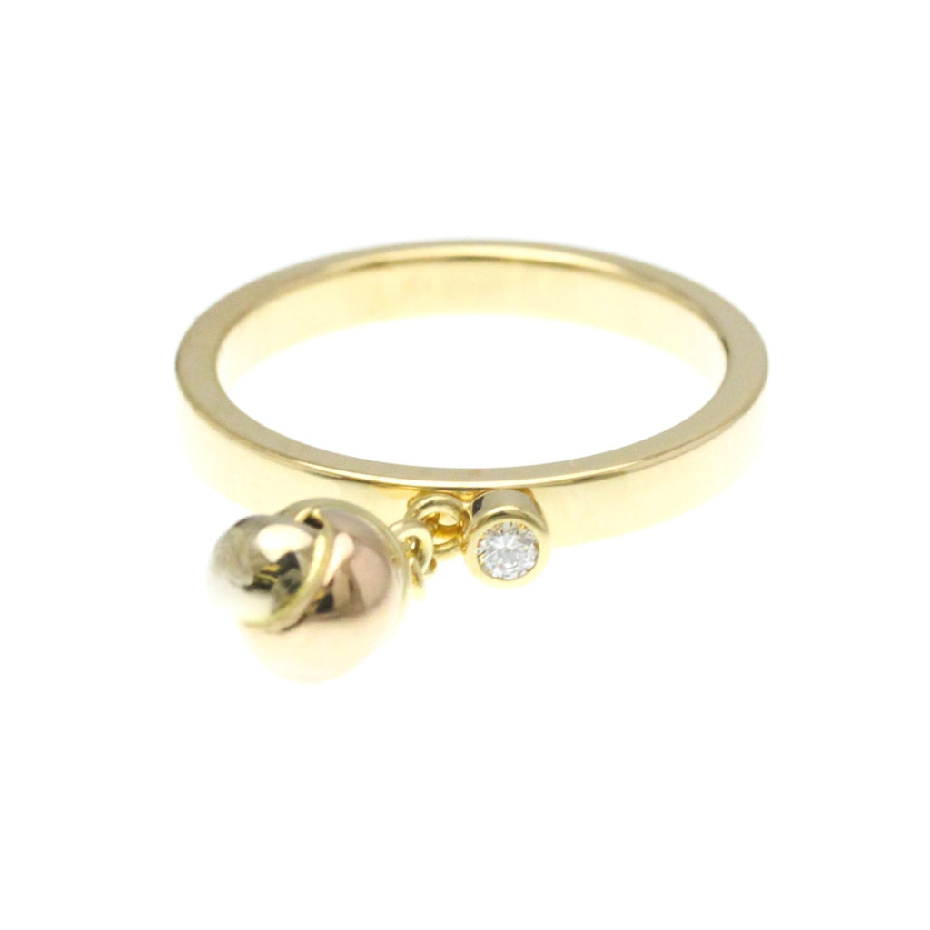 Vendome Louis Cartier Band Ring 18K Tricolor Gold