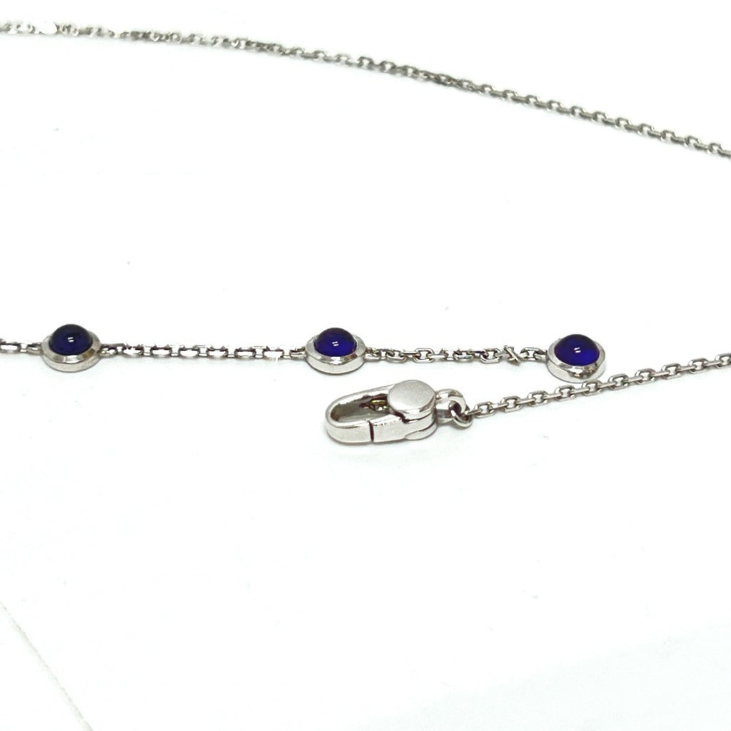 Pendant Necklace 18K White Gold with Amethyst