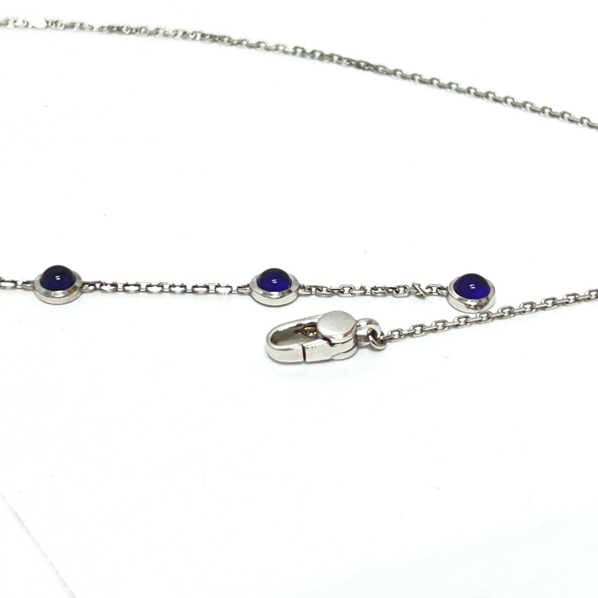 Pendant Necklace 18K White Gold with Amethyst