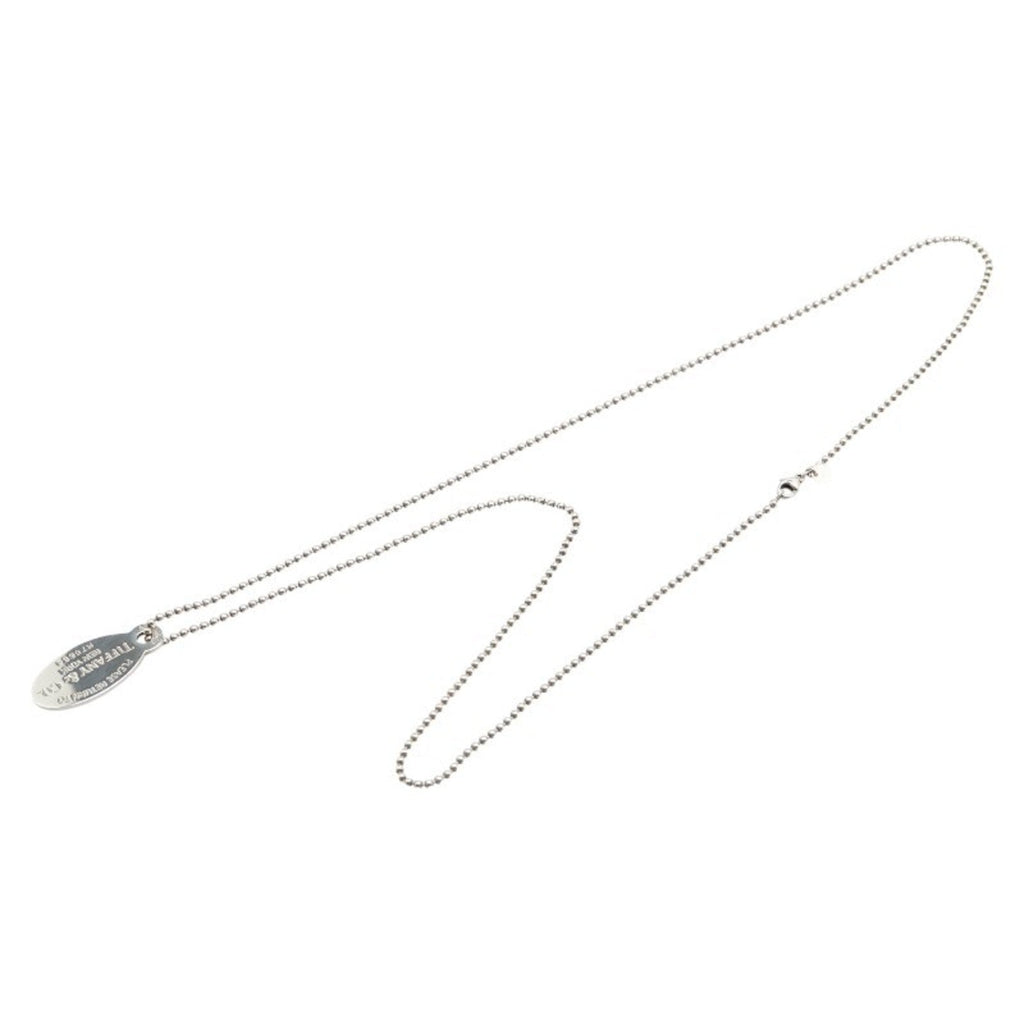 Return To Tiffany Oval Pendant Necklace Sterling Silver