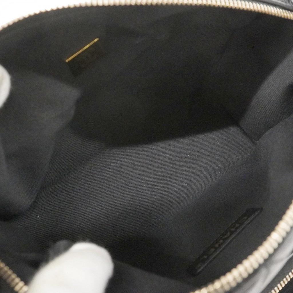 Multipocket Camera Case Quilted Crumpled Lambskin Small