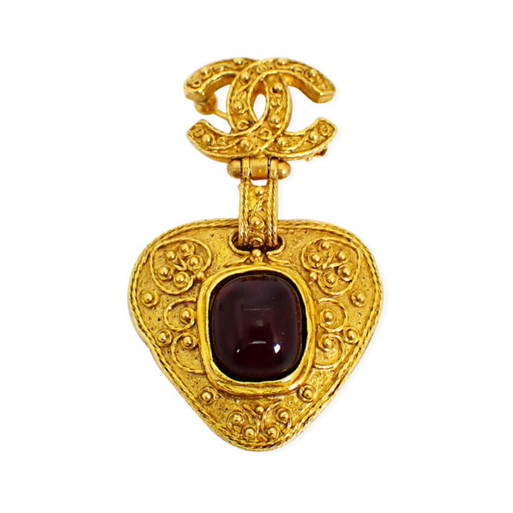 Brooch With Colored Stone