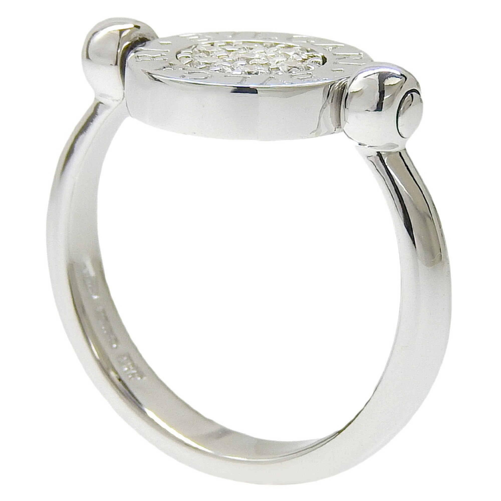 Ring 18K White Gold with Diamond and Lapis Lazuli
