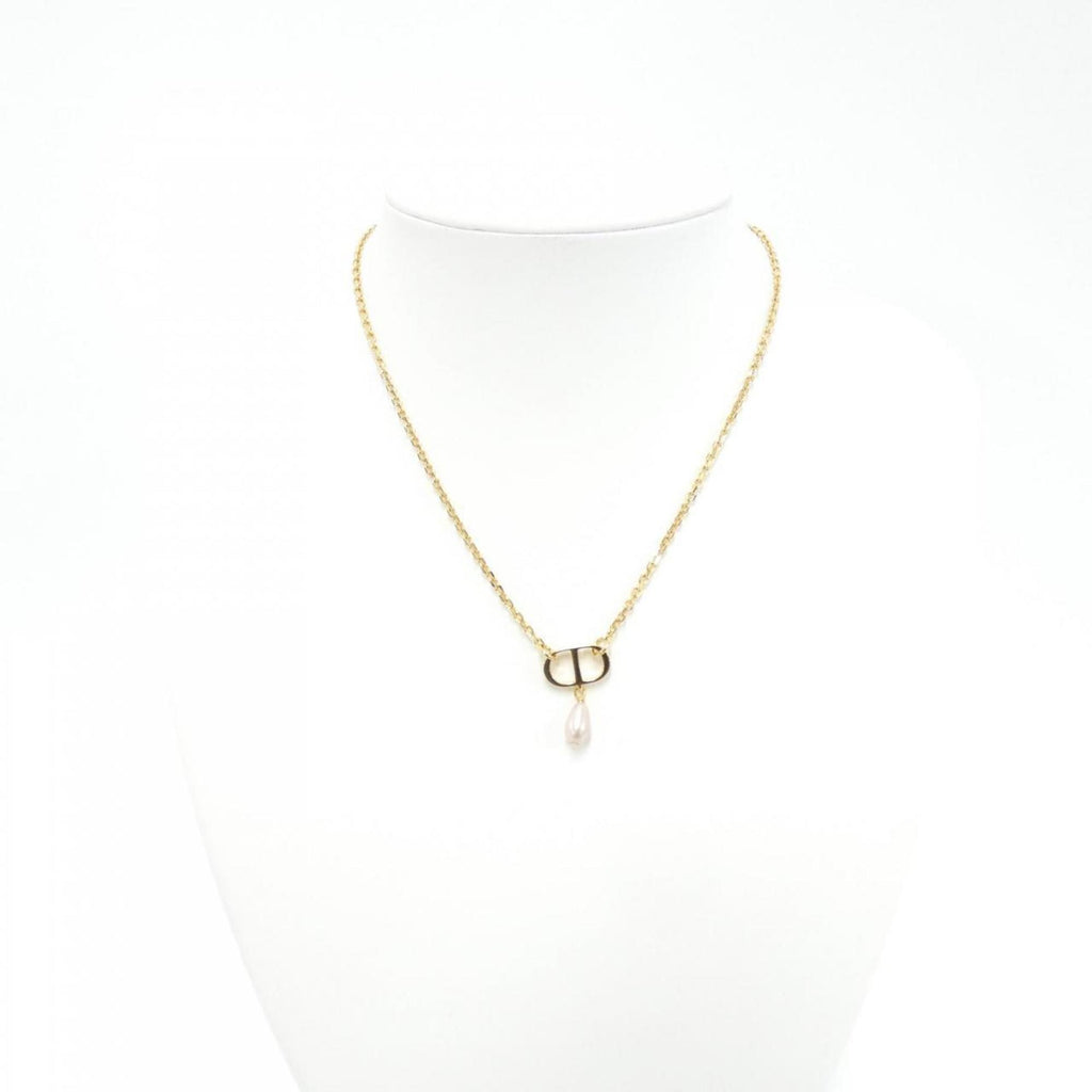 Petit CD Pendant Necklace Gold Pink