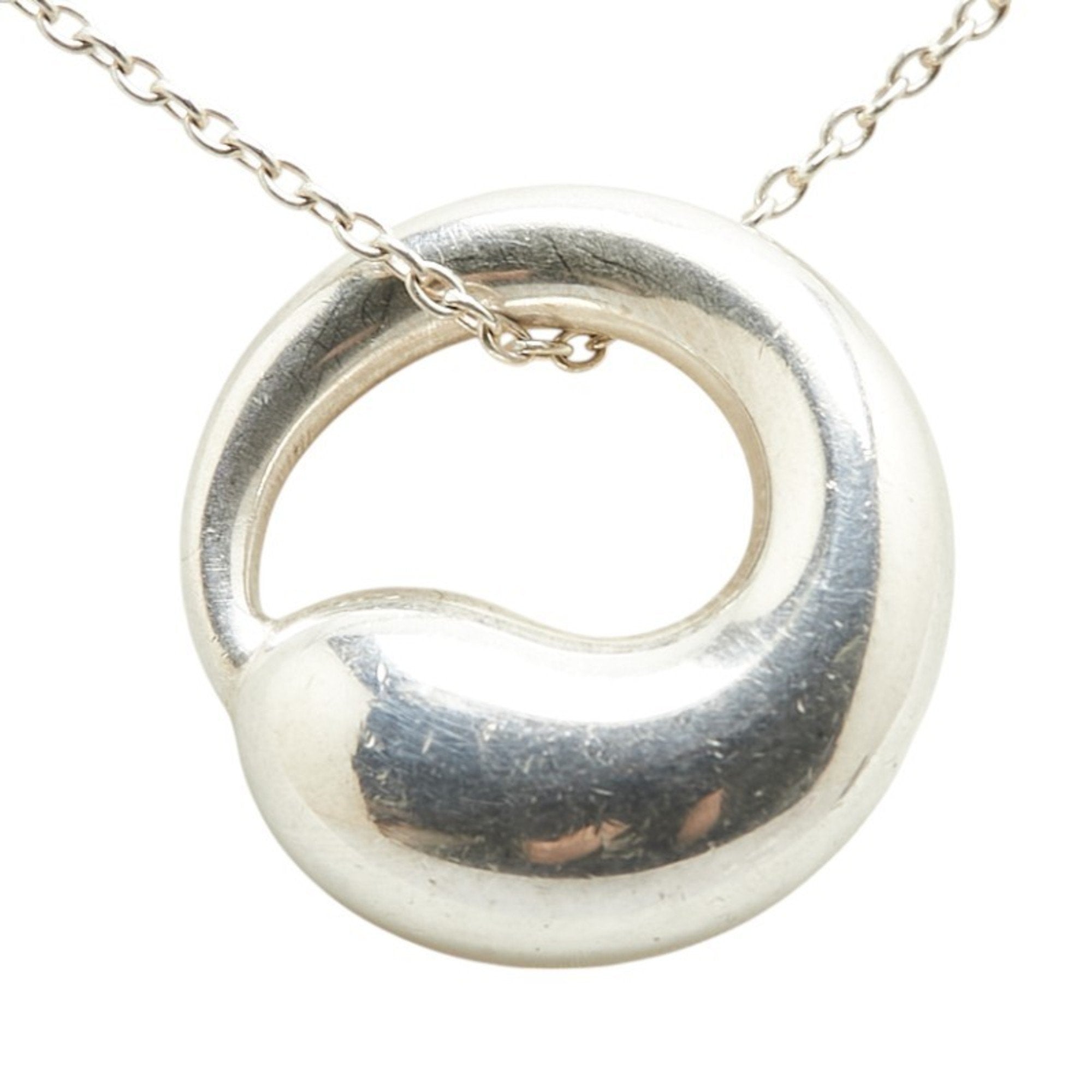 Eternal Circle Pendant Necklace Sterling Silver