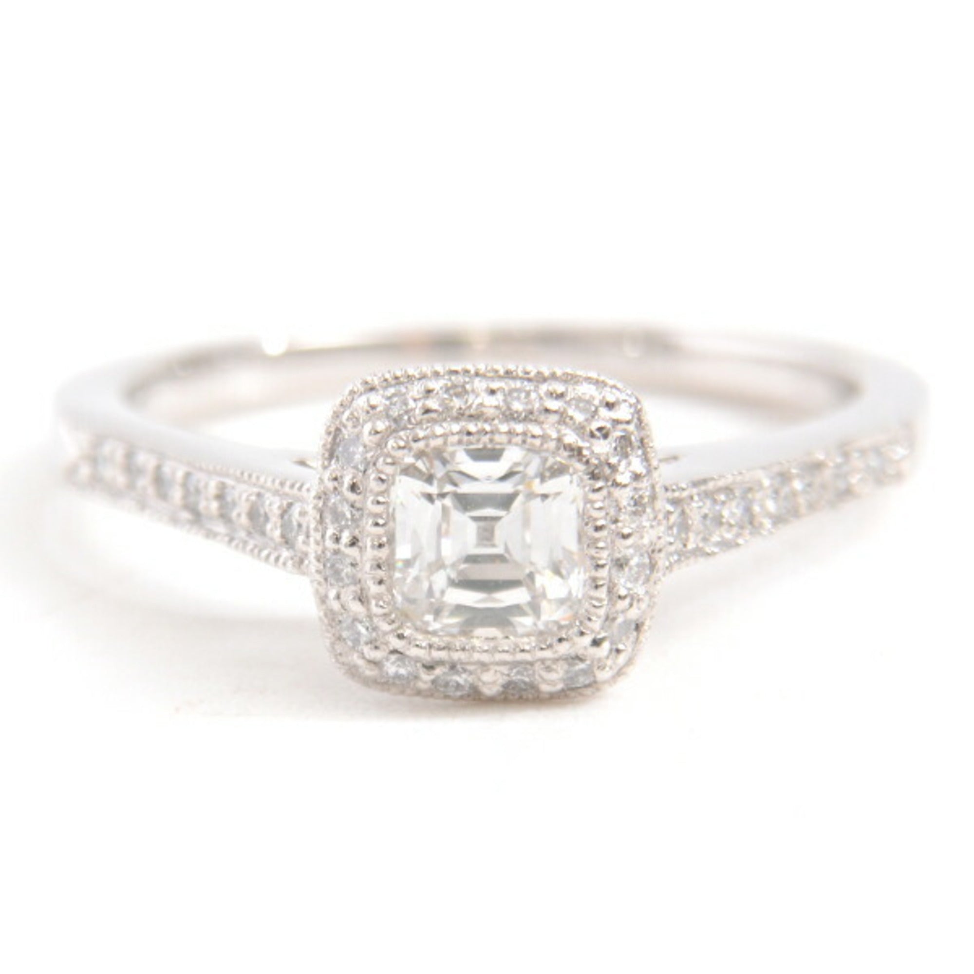 Band Ring Platinum with Diamond