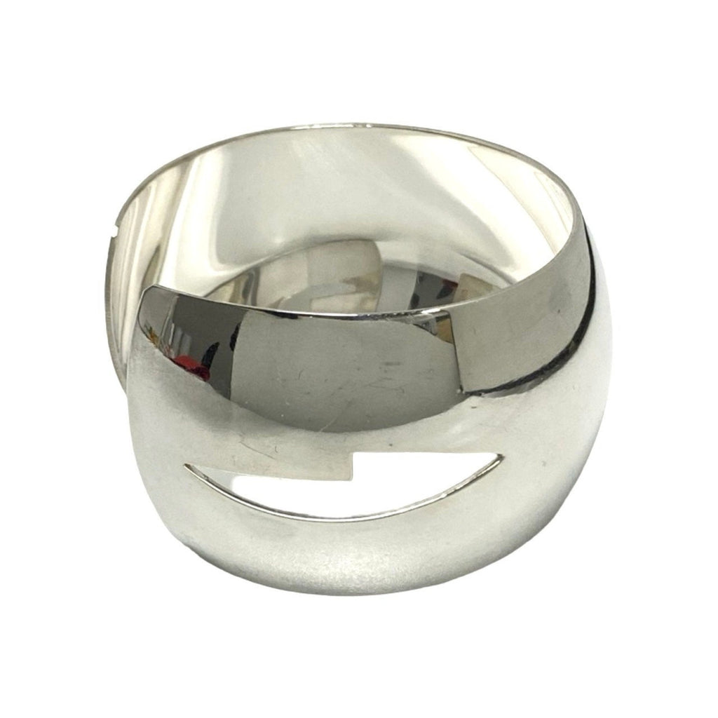 Cutout Wide Cuff Bracelet Sterling Silver