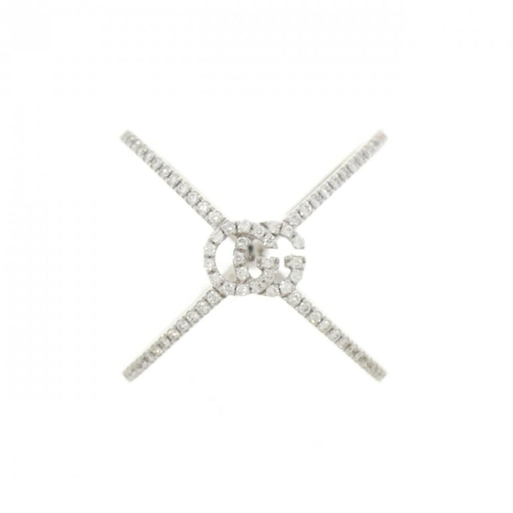 Band Ring 18K White Gold with Diamond