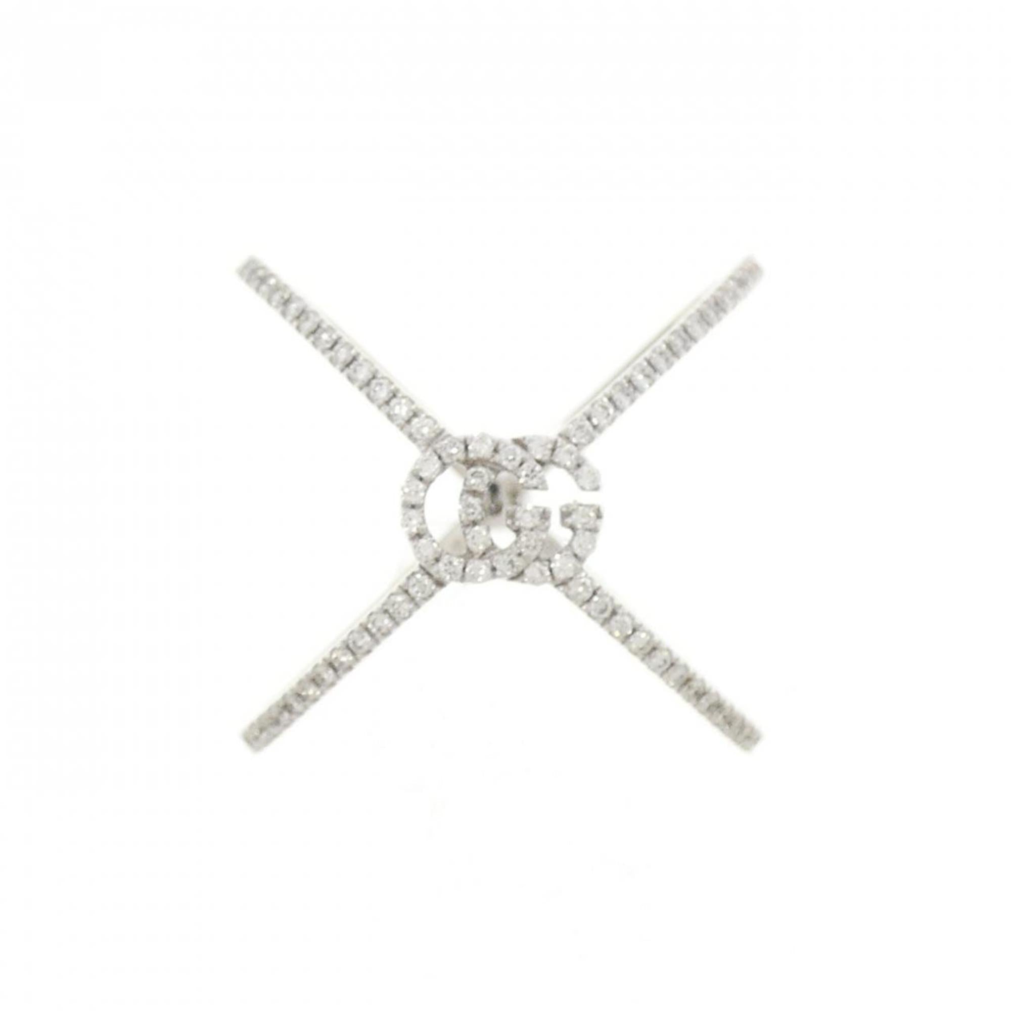 Band Ring 18K White Gold with Diamond