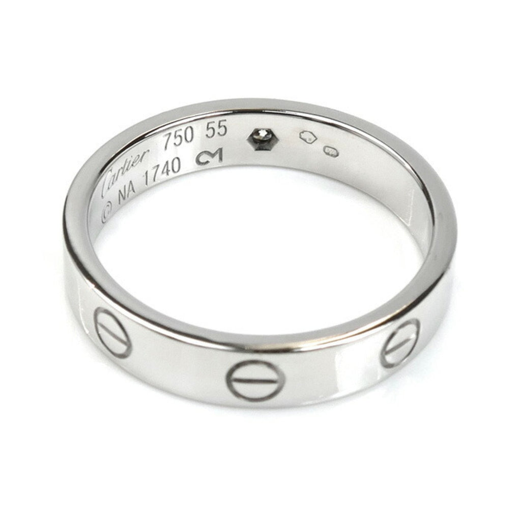 Love Ring 18K White Gold with Diamond