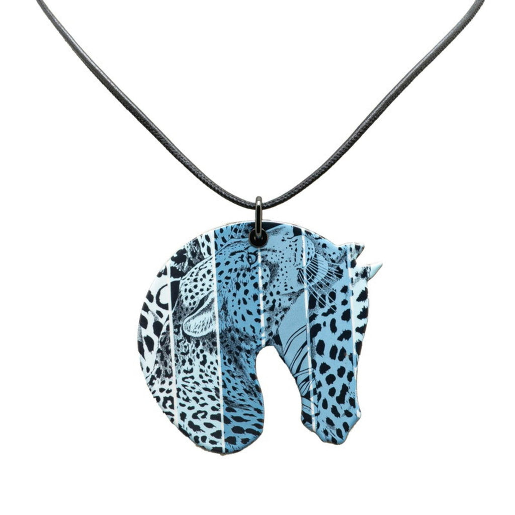 Tattersall GM Jungle Love Rainbow Pendant Necklace Plastic Black and Blue
