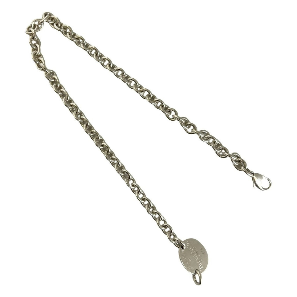 Pendant Necklace Sterling Silver Round Tag