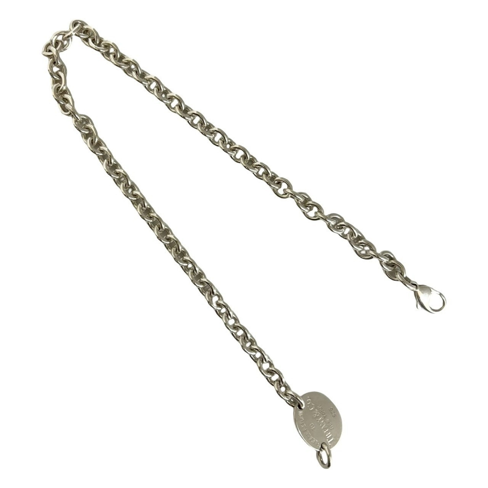 Pendant Necklace Sterling Silver Round Tag