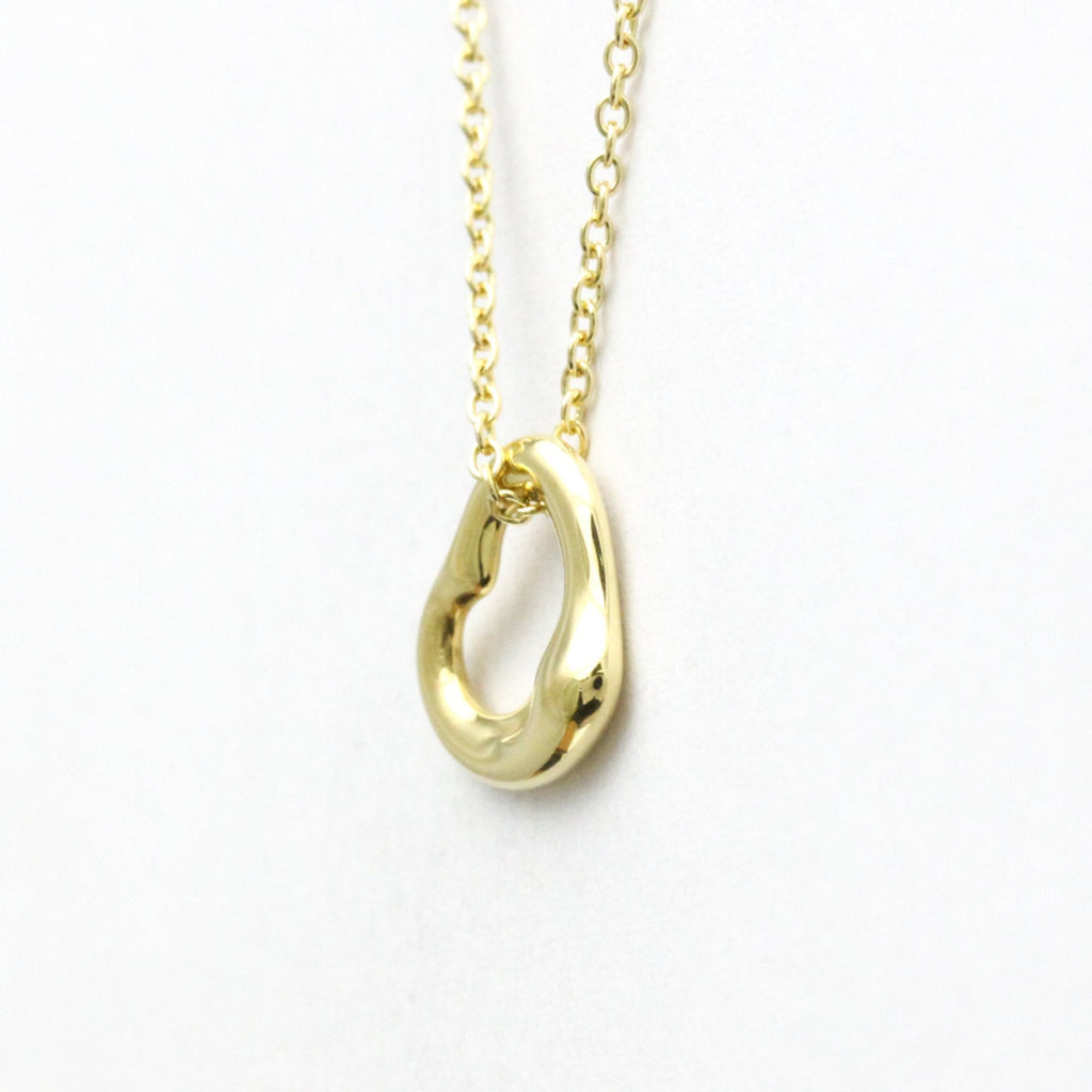 Open Heart Pendant Necklace 18K Yellow Gold 11mm