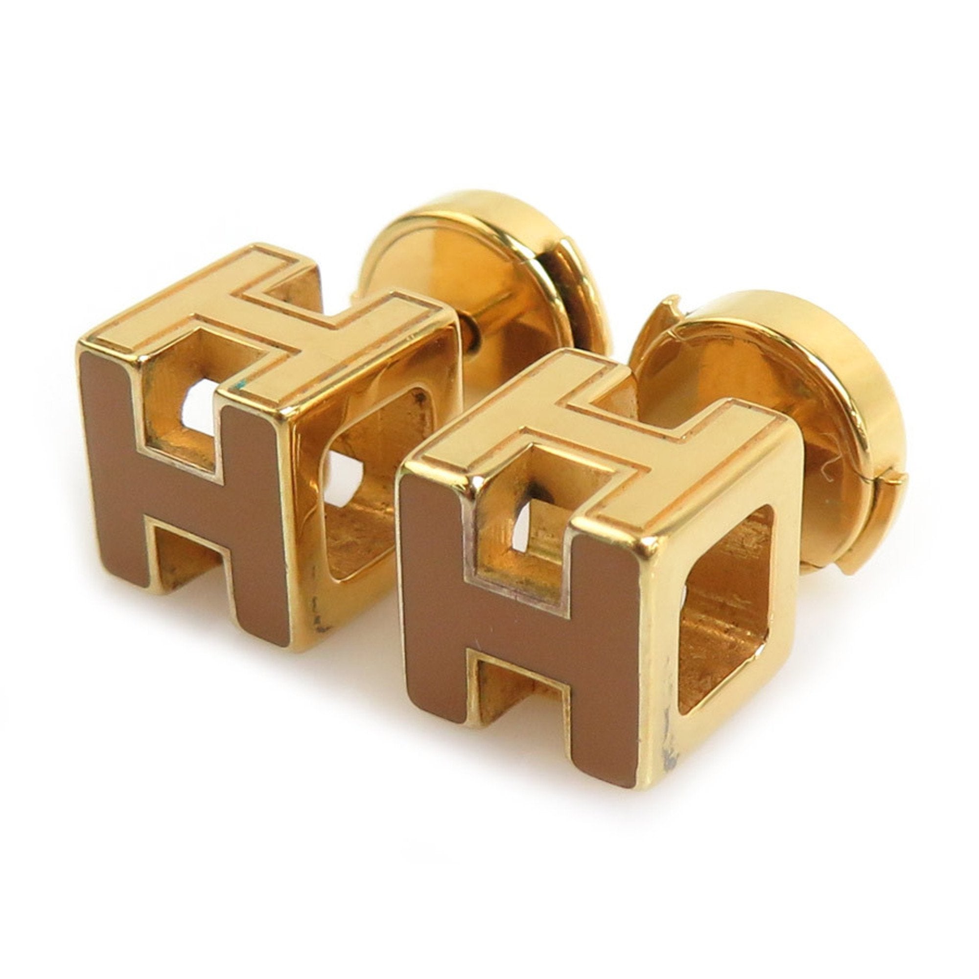 Earrings Enamel and Metal