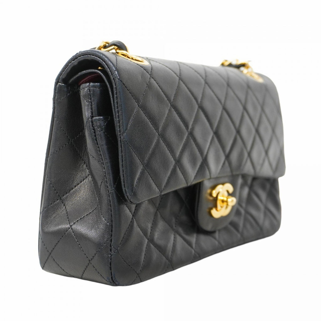 Vintage Classic Double Flap Bag Quilted Lambskin Small